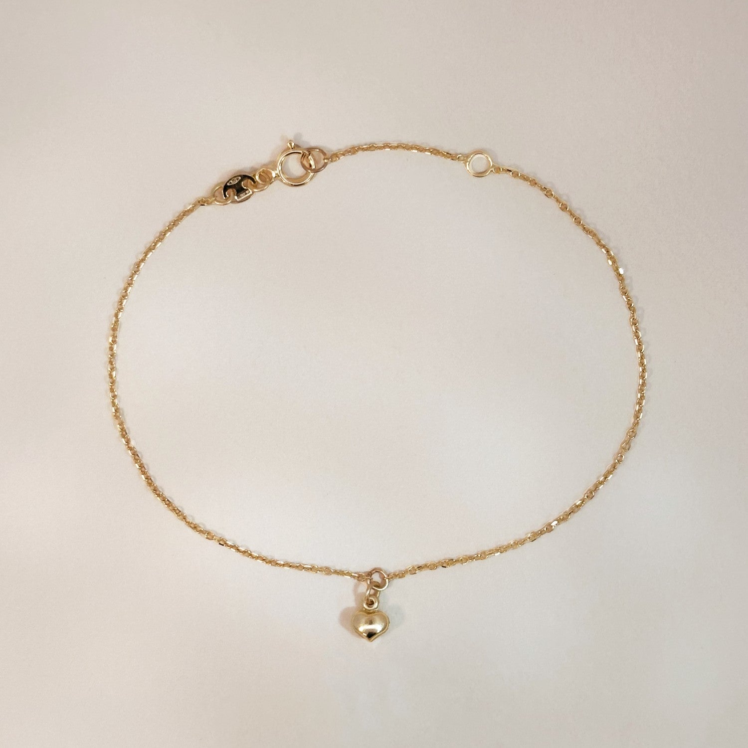 Armband hartje bedel