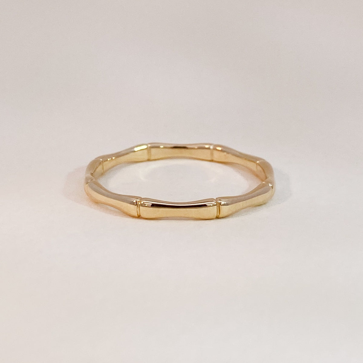 【関税送料込】☆Otiumberg☆Three Stone Bamboo Ring Solid Gold Band Rings | Otiumberg Bamboo Rings
