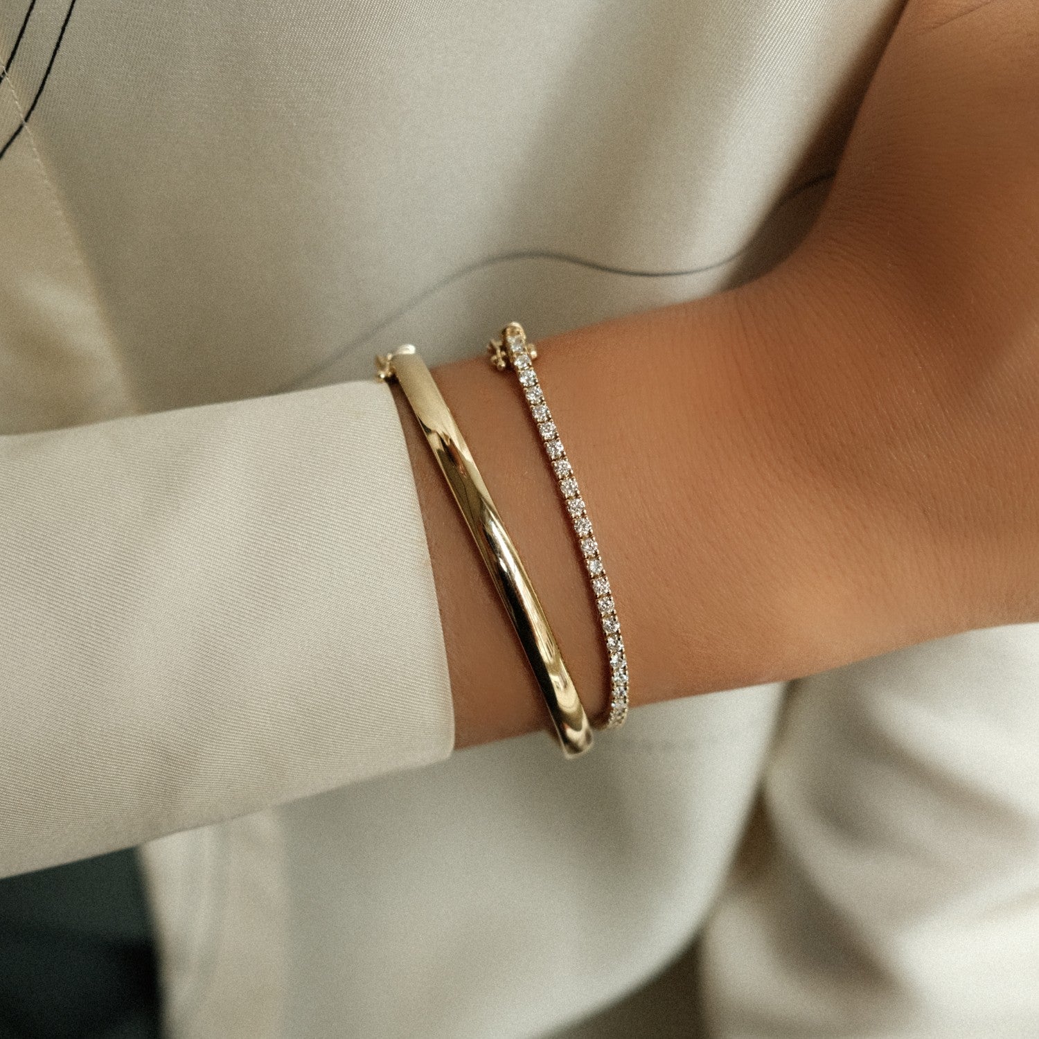 Bangle en tennis armband
