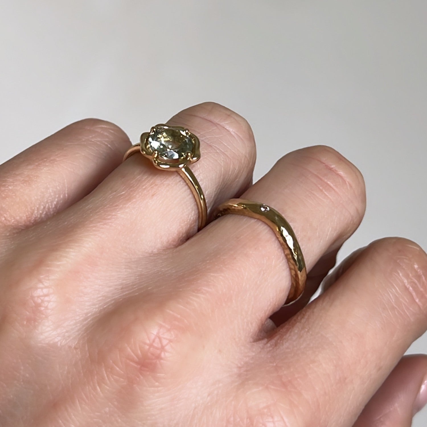 Bloem en Vintage Ring