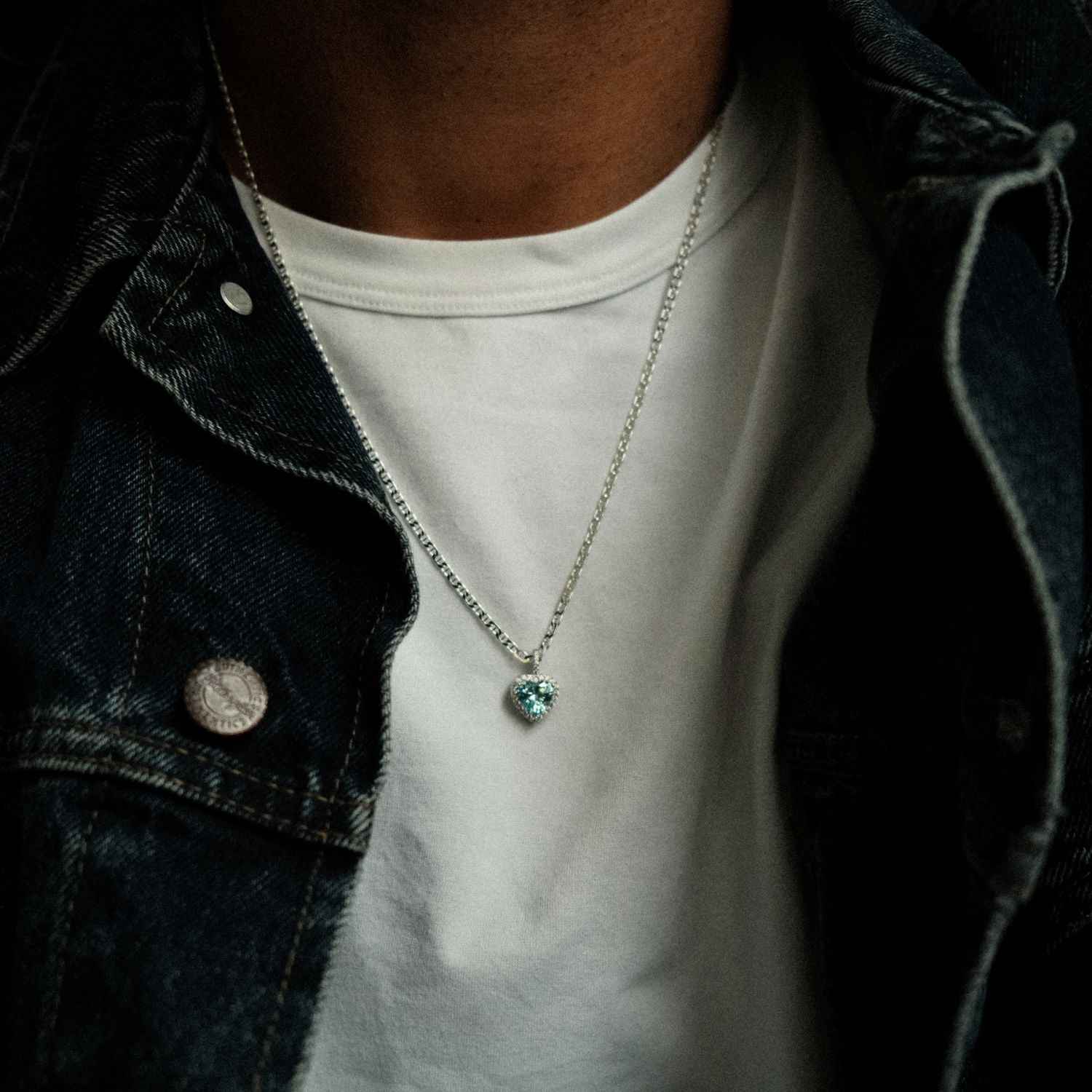 Blue Heart of the Ocean Pendant voor hem