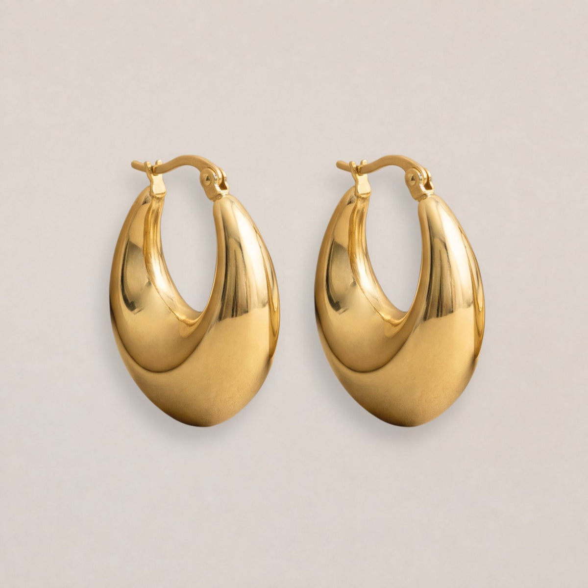 Bold Tapered Hoops