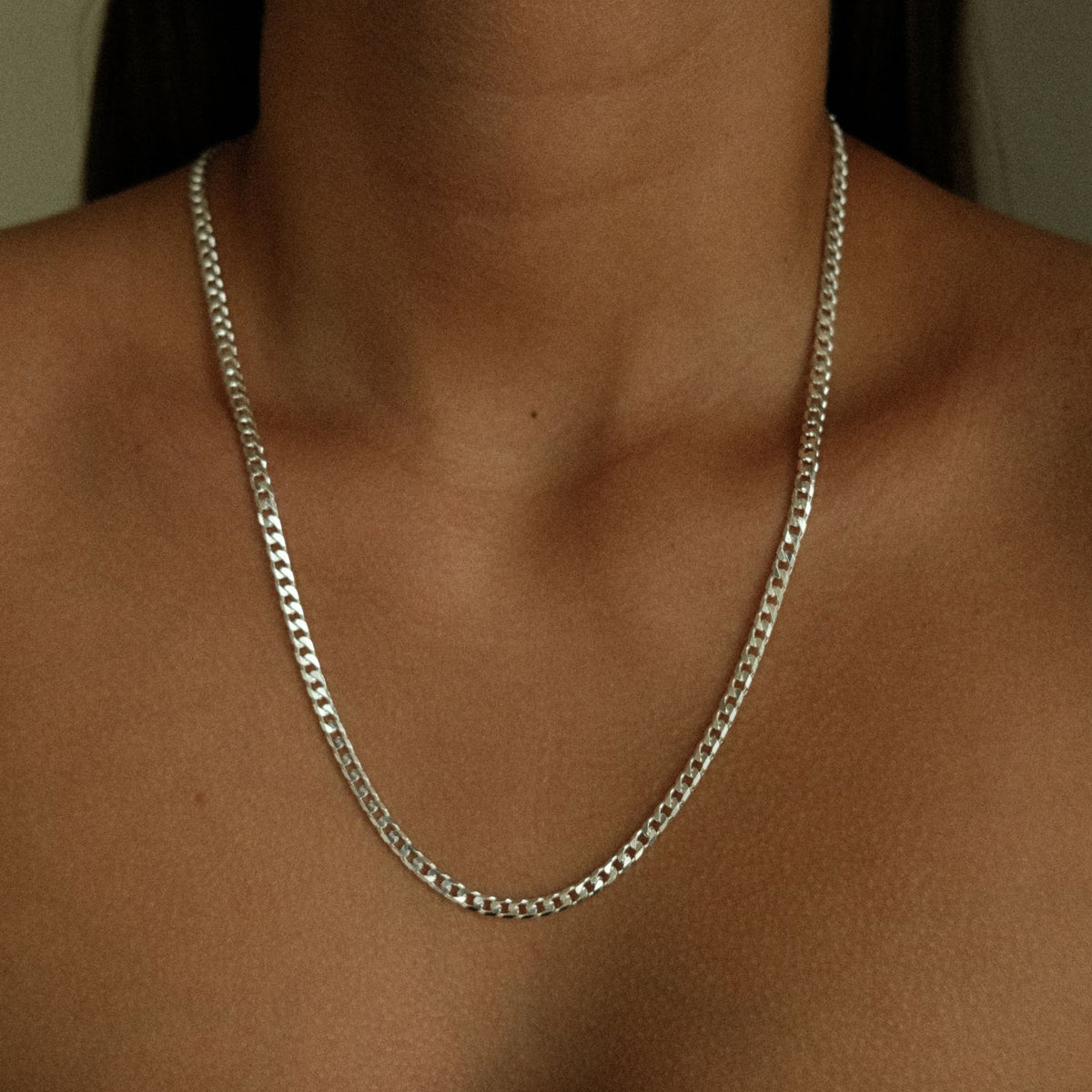Bold gourmet ketting zilver 60 cm