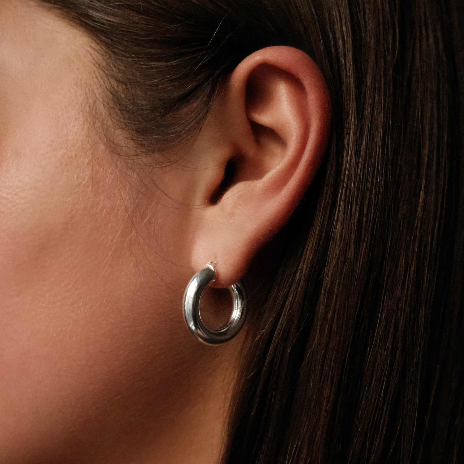 Silver Bold Hoops | Oro Jewels