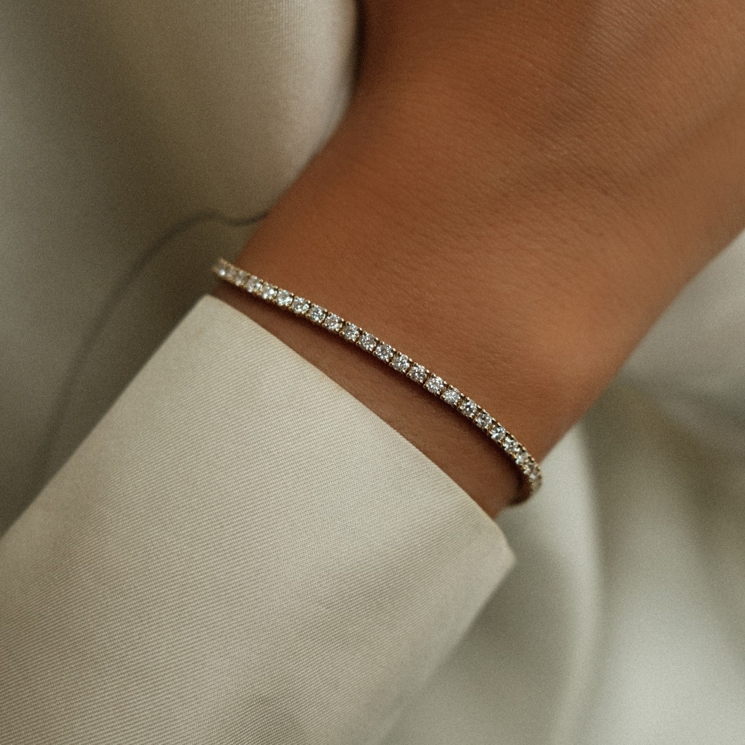 Bold tennis bracelet