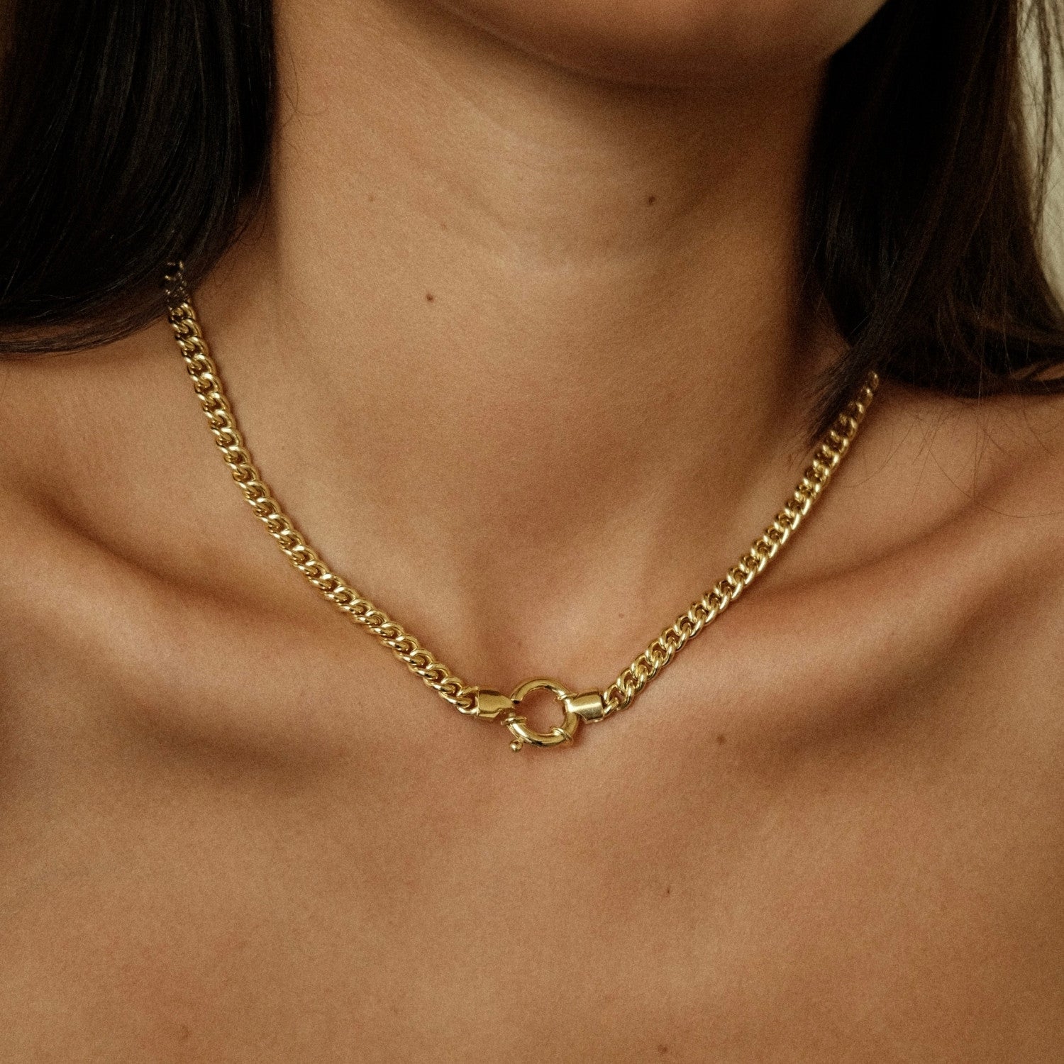 Chunky gourmet ketting veerslot