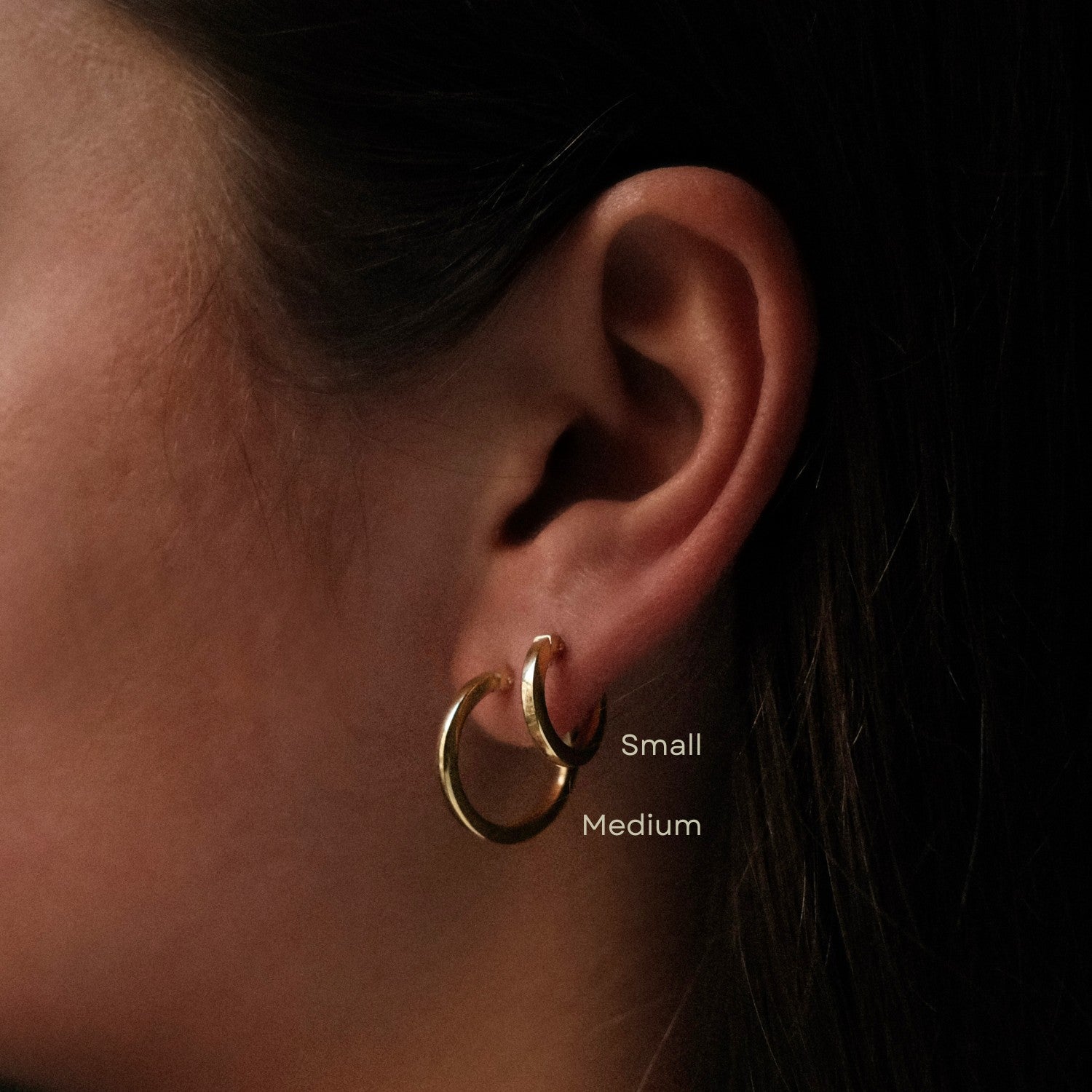 Chunky hoops goud s en m