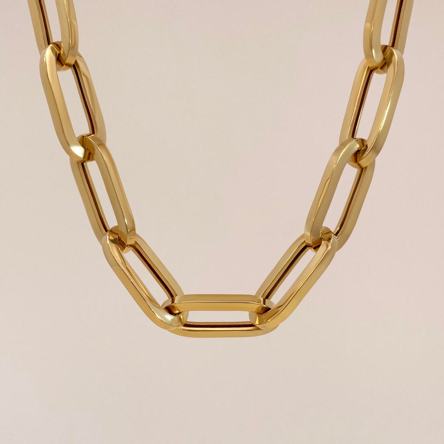 Chunky paperclip ketting