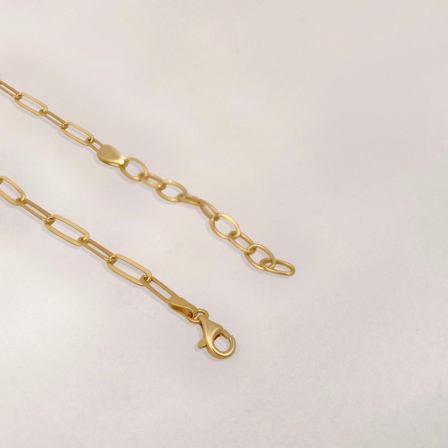 Closure paperclip necklace