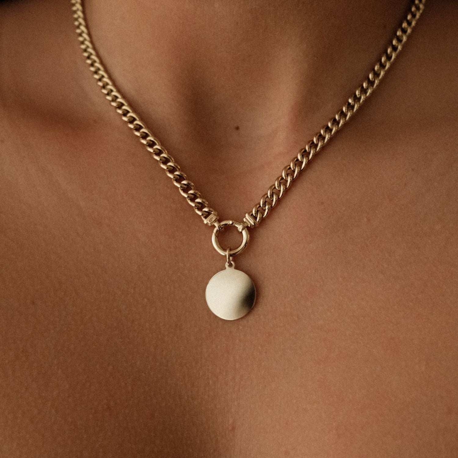 Coin Hanger Small 14k Goud