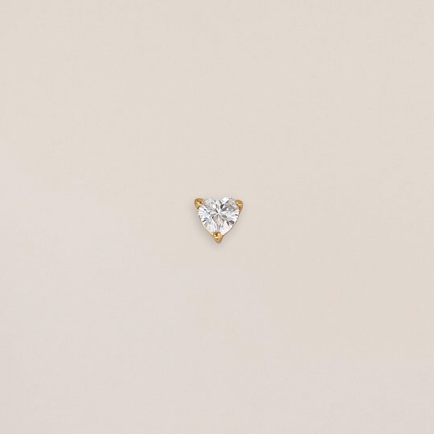 Crystal Heart Piercing