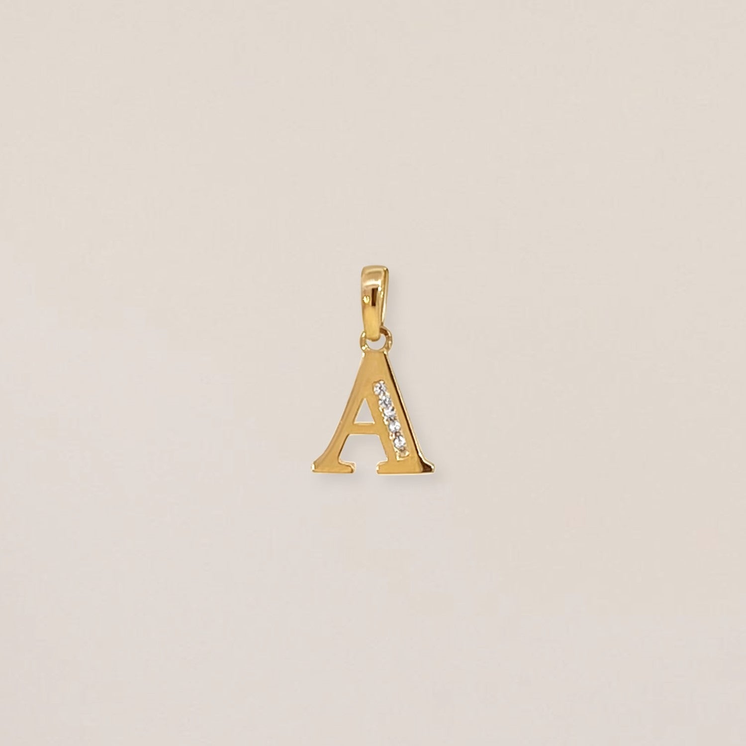 Crystal Letter Charm