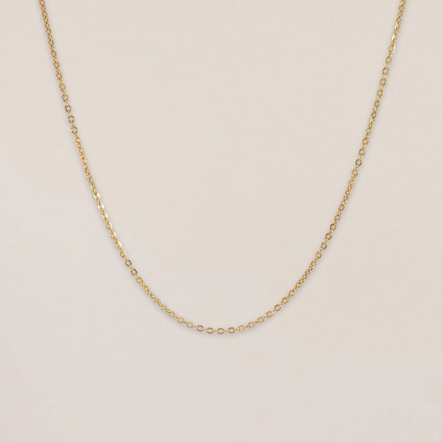 Delicate Anchor Necklace Gold