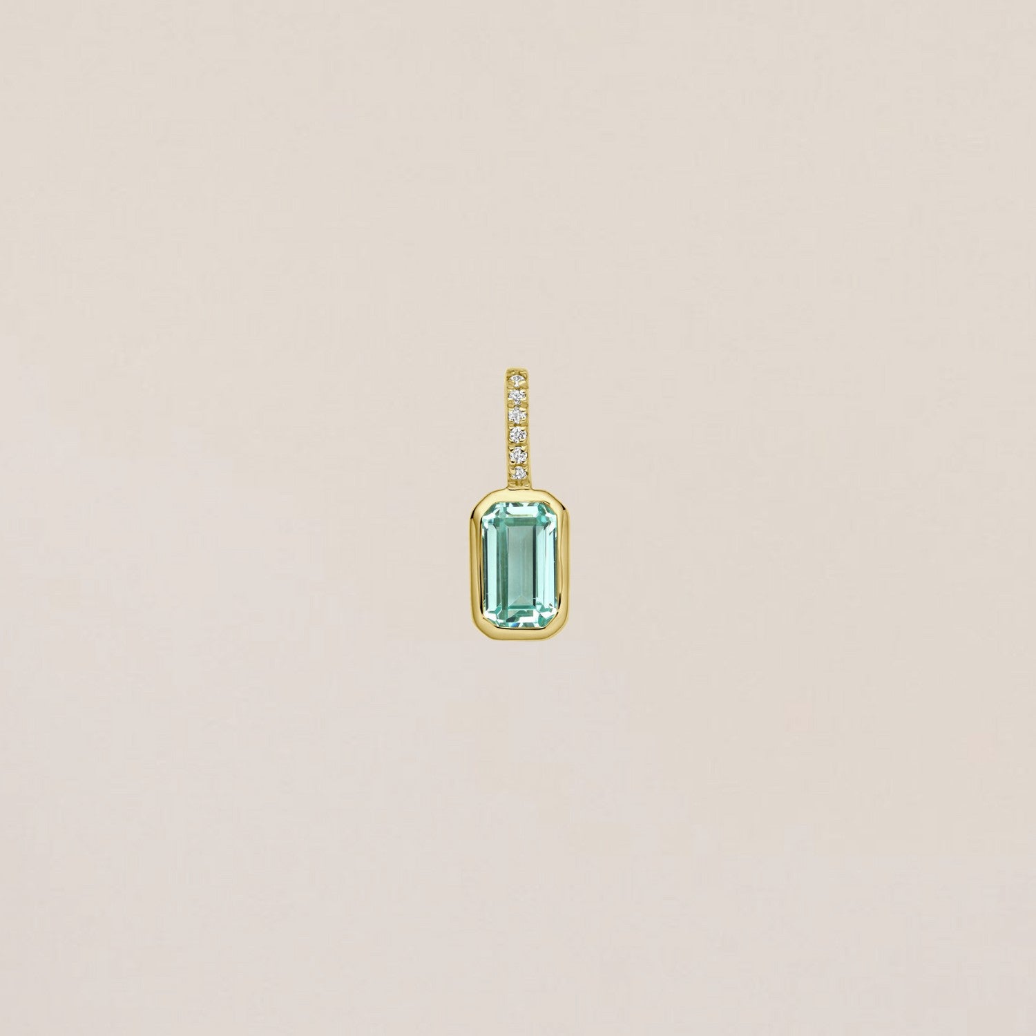 Diamant geboortesteen hanger