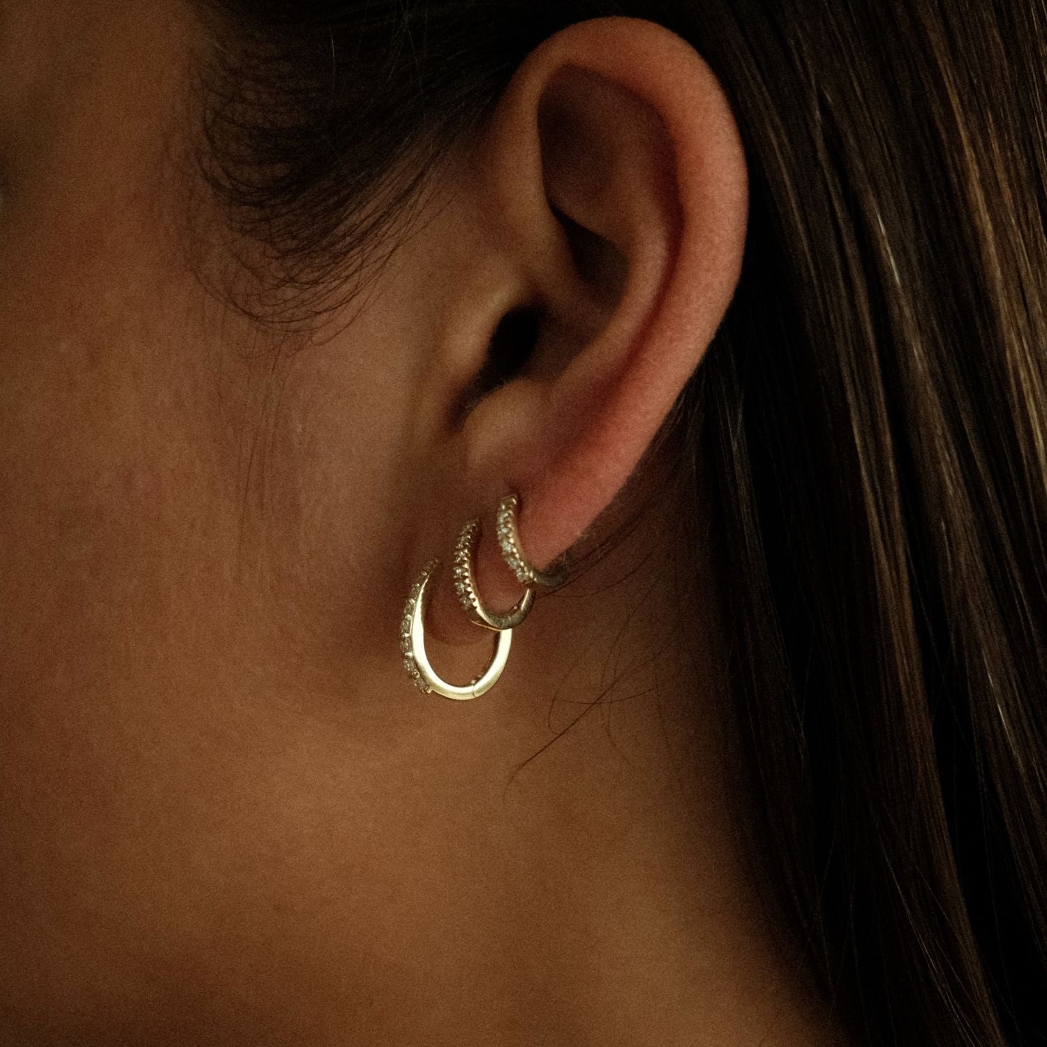 Diamanten Hoops Lab Grown Diamant Stack