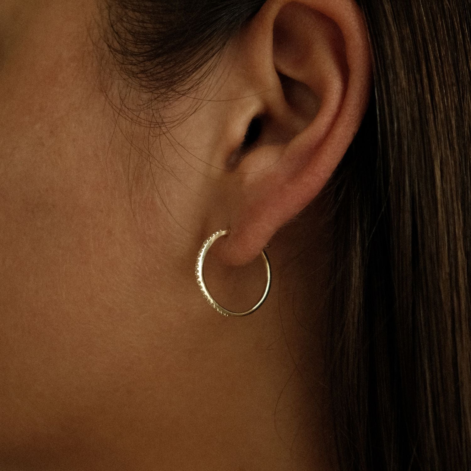 Diamanten Hoops Large Goud