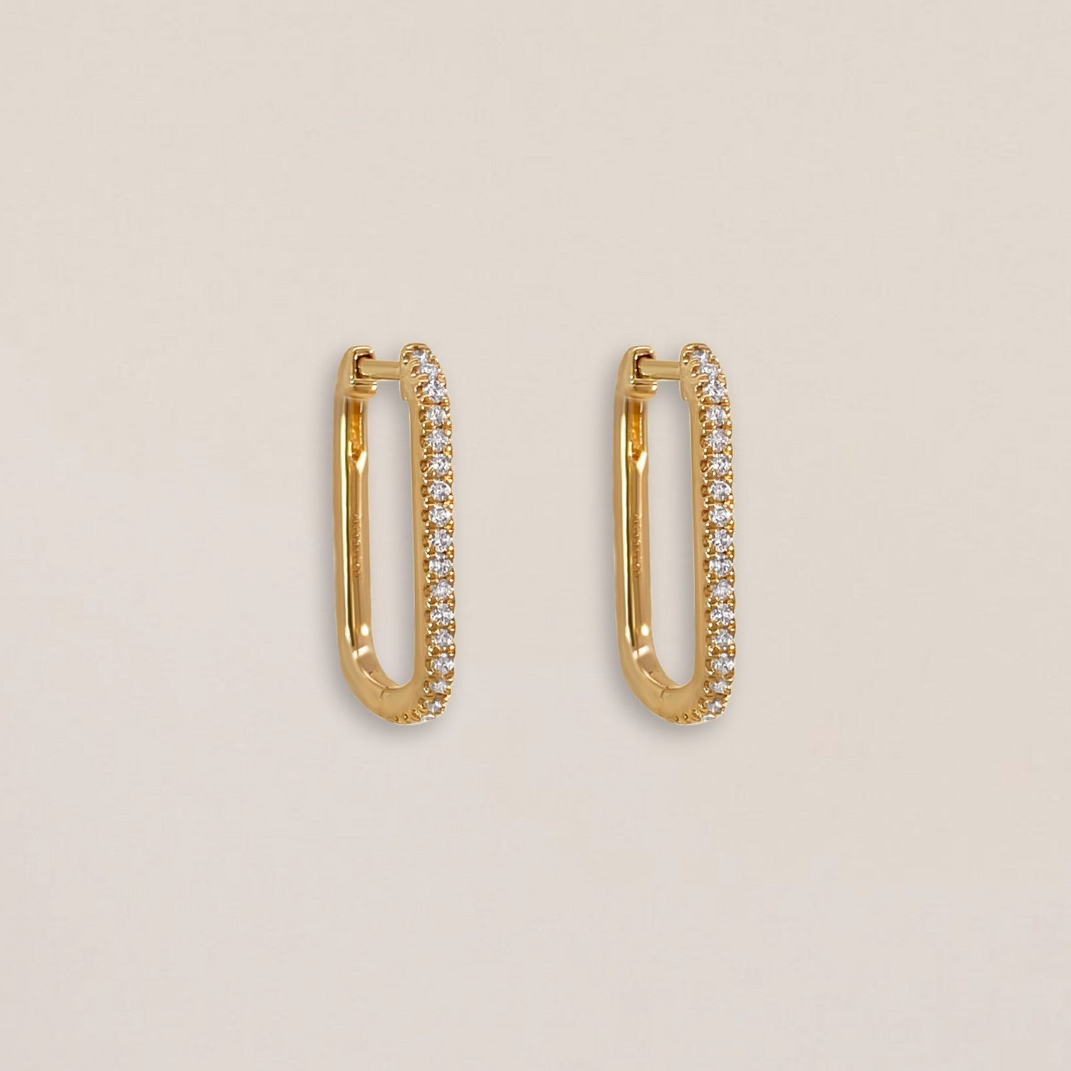 Diamanten rechthoekig afgeronde hoops