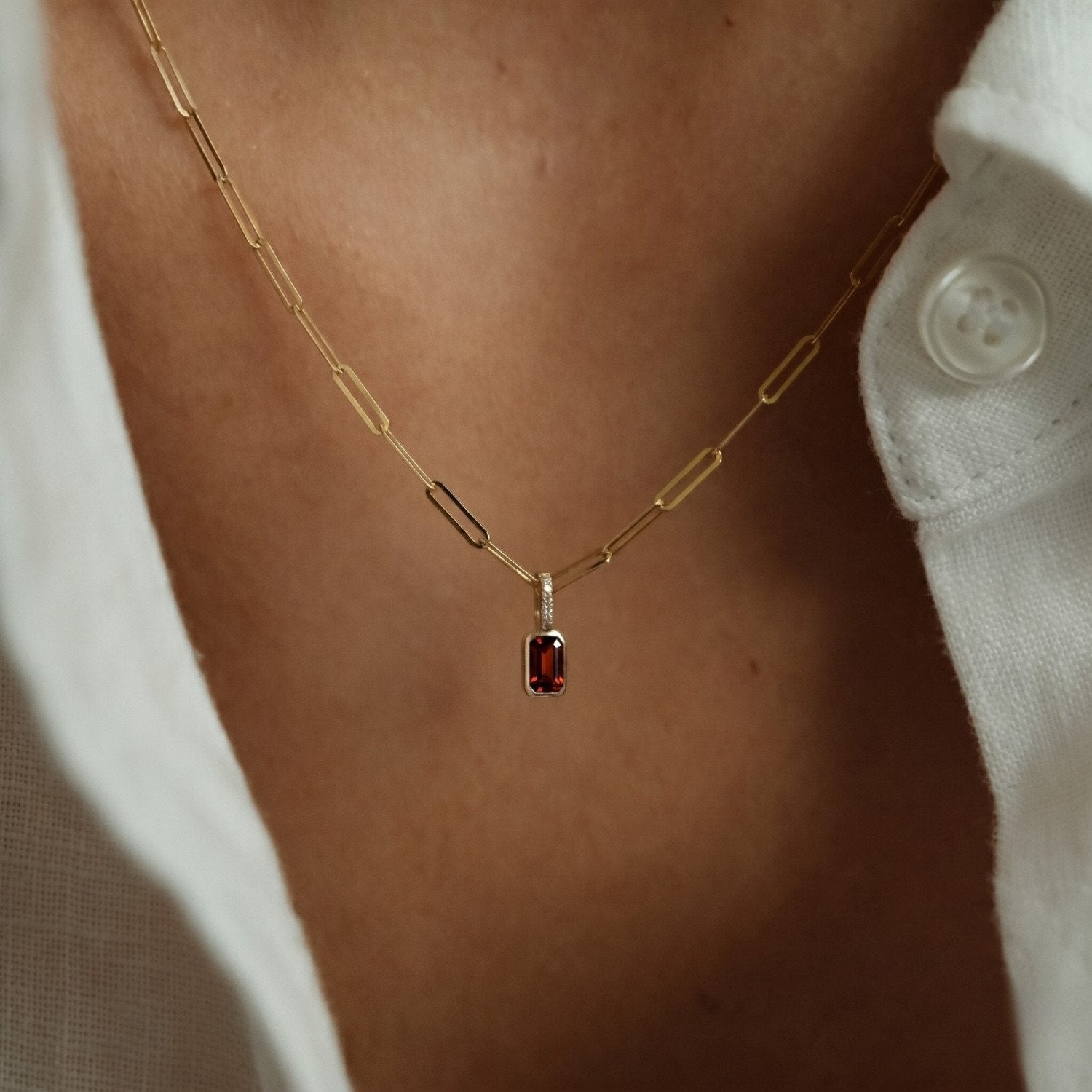 Diamond Rhodolite Charms