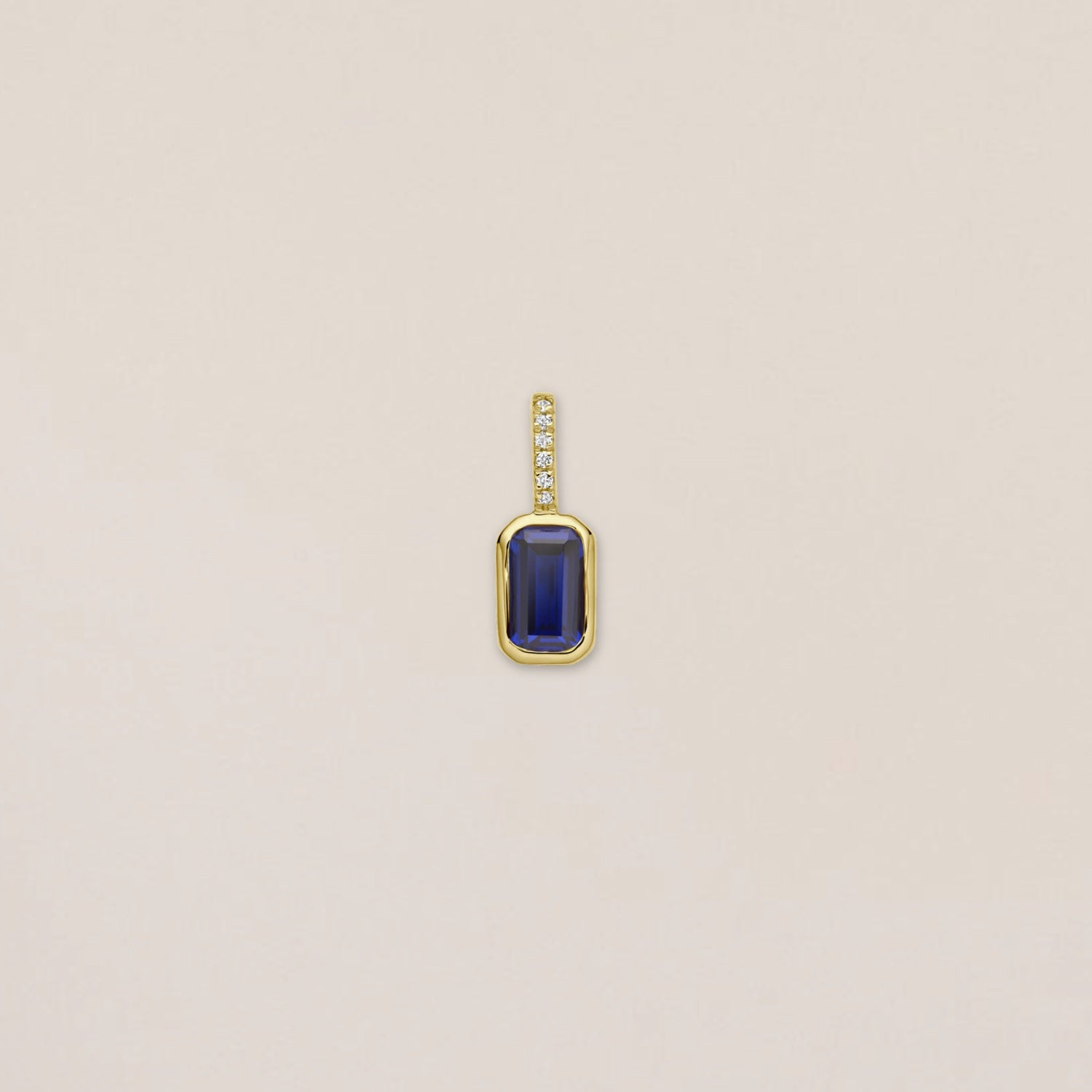 Diamond Sapphire Charm