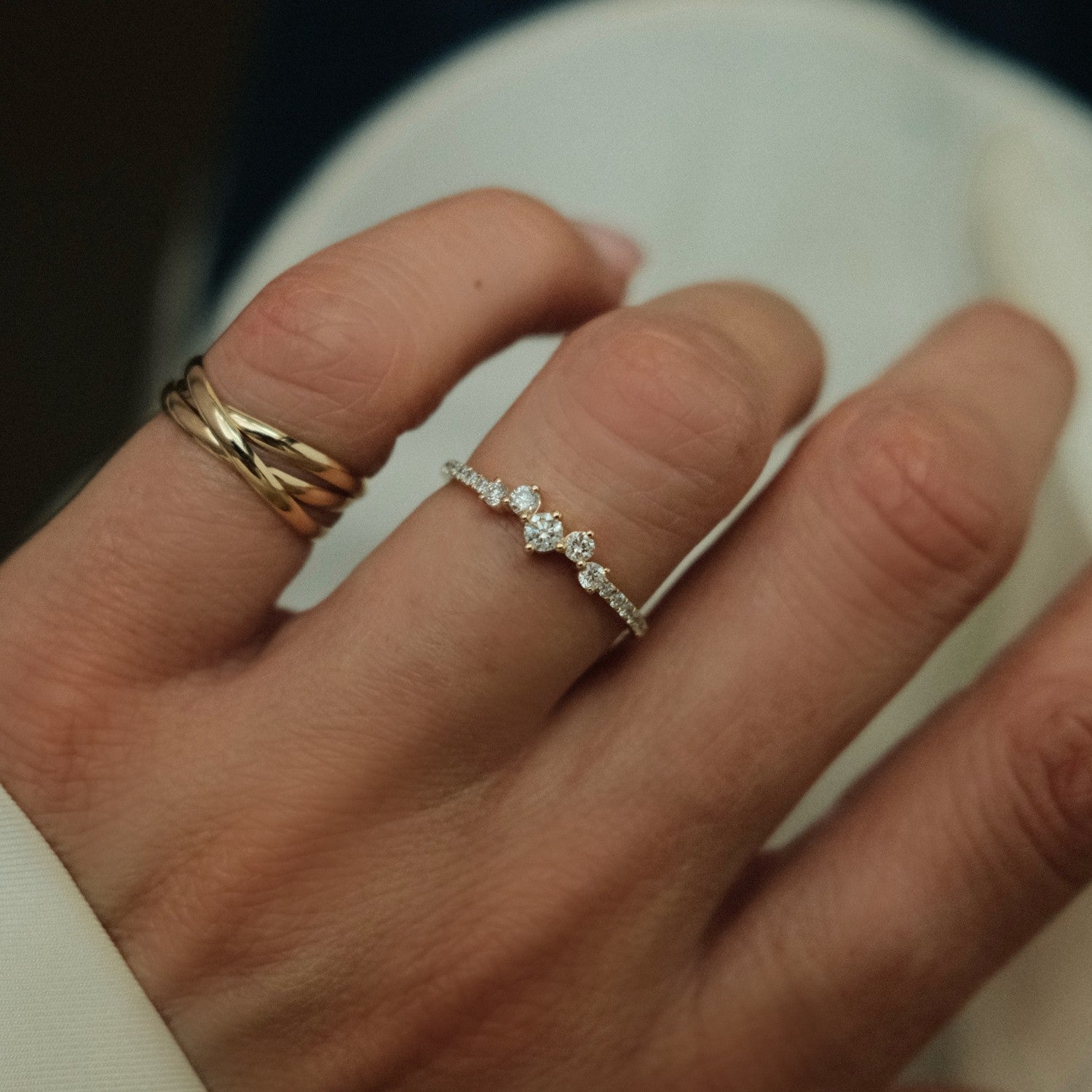Diamond union ring