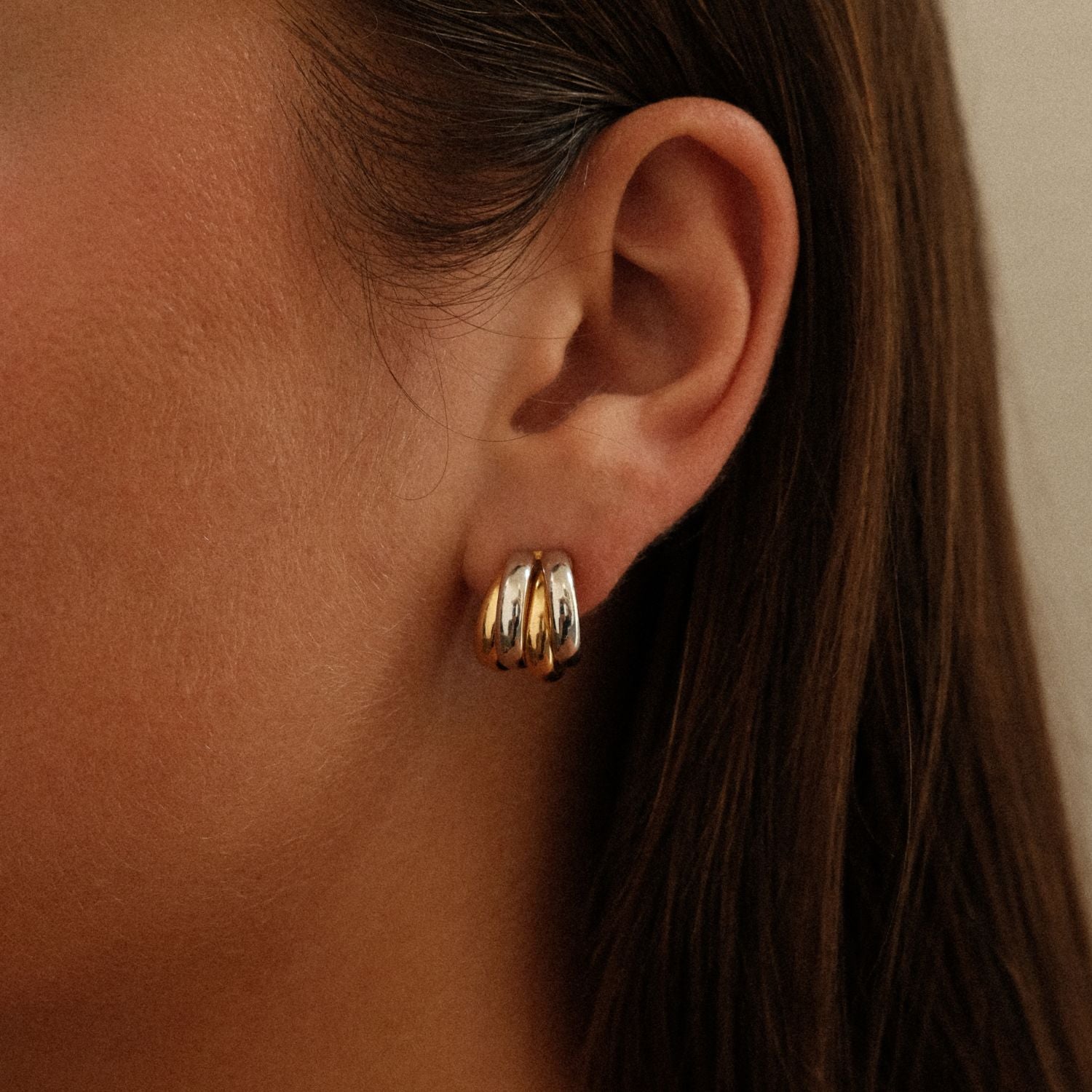 Duo Intertwined Knot Earrings
