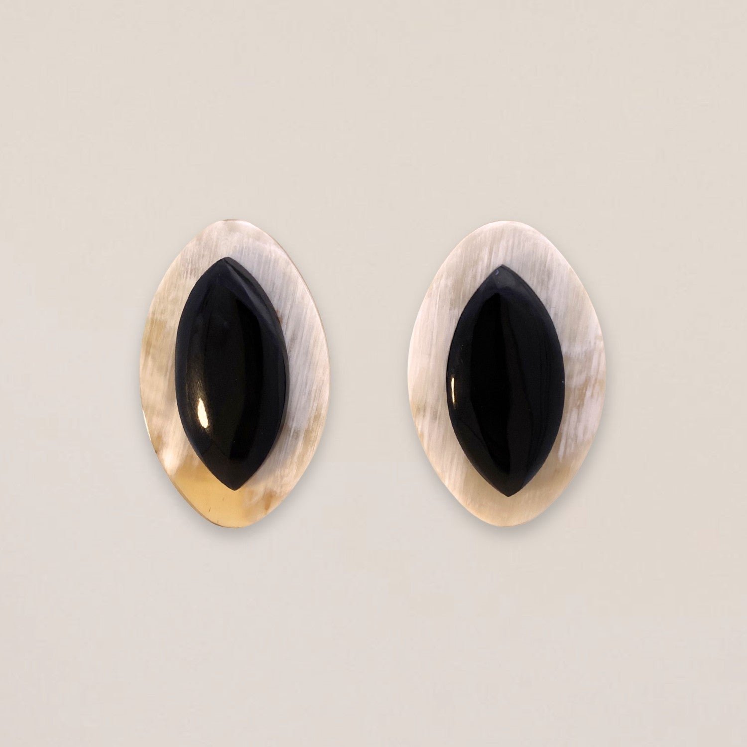 Duo Tone Sculpted Earrings