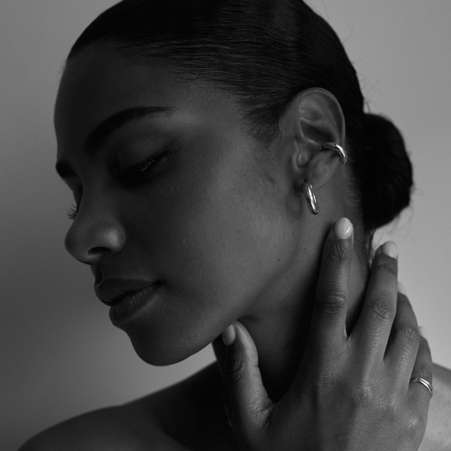 Ear cuff en classic hoops