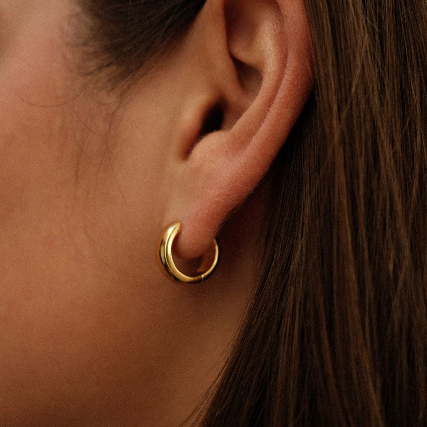 Essential Chubby Hoops Goud