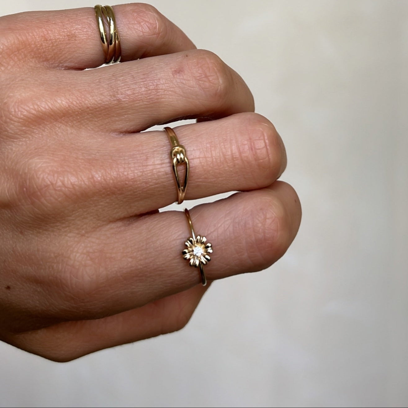 Floral Crystal Ring