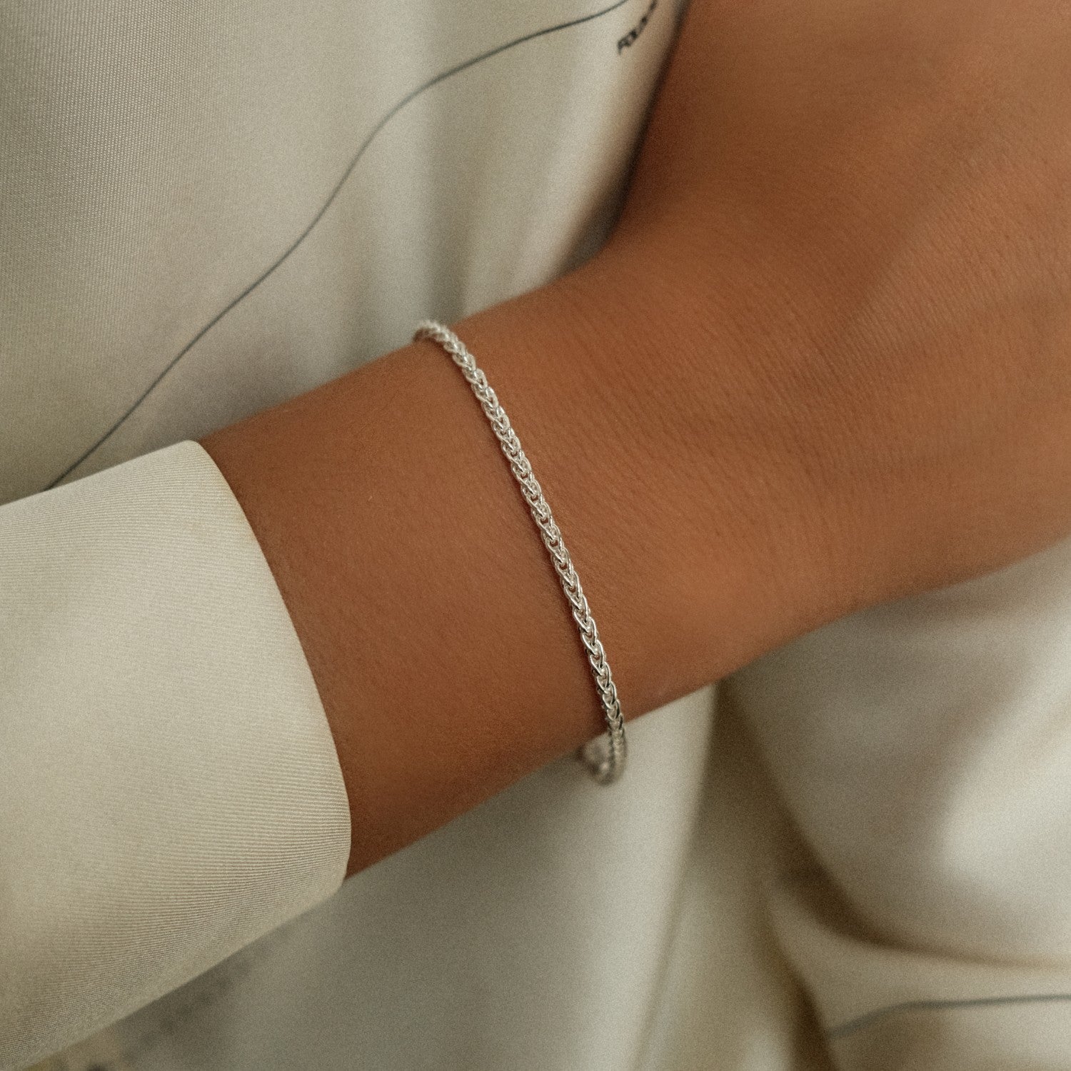 Foxtail armband zilver Oro