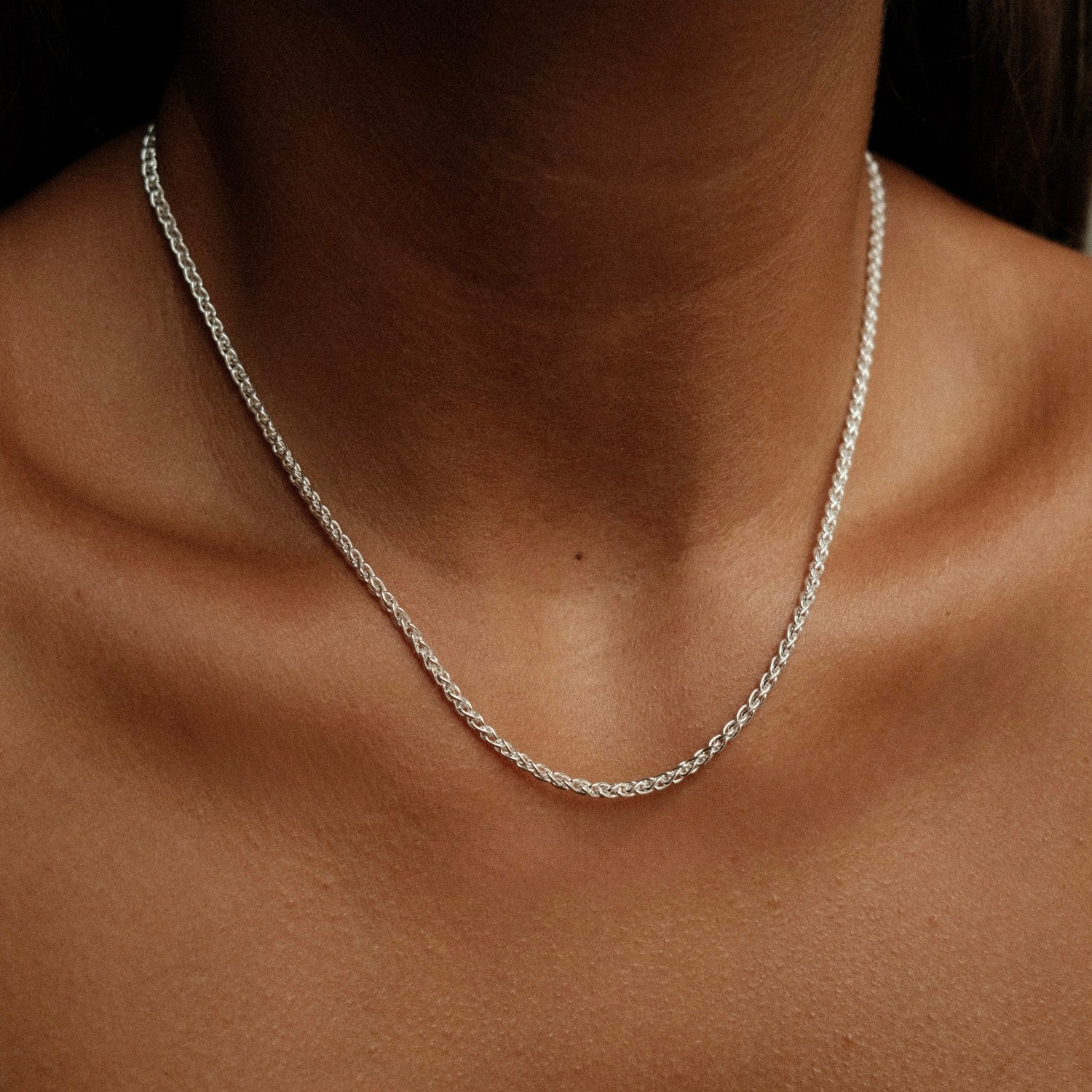 Foxtail ketting silver