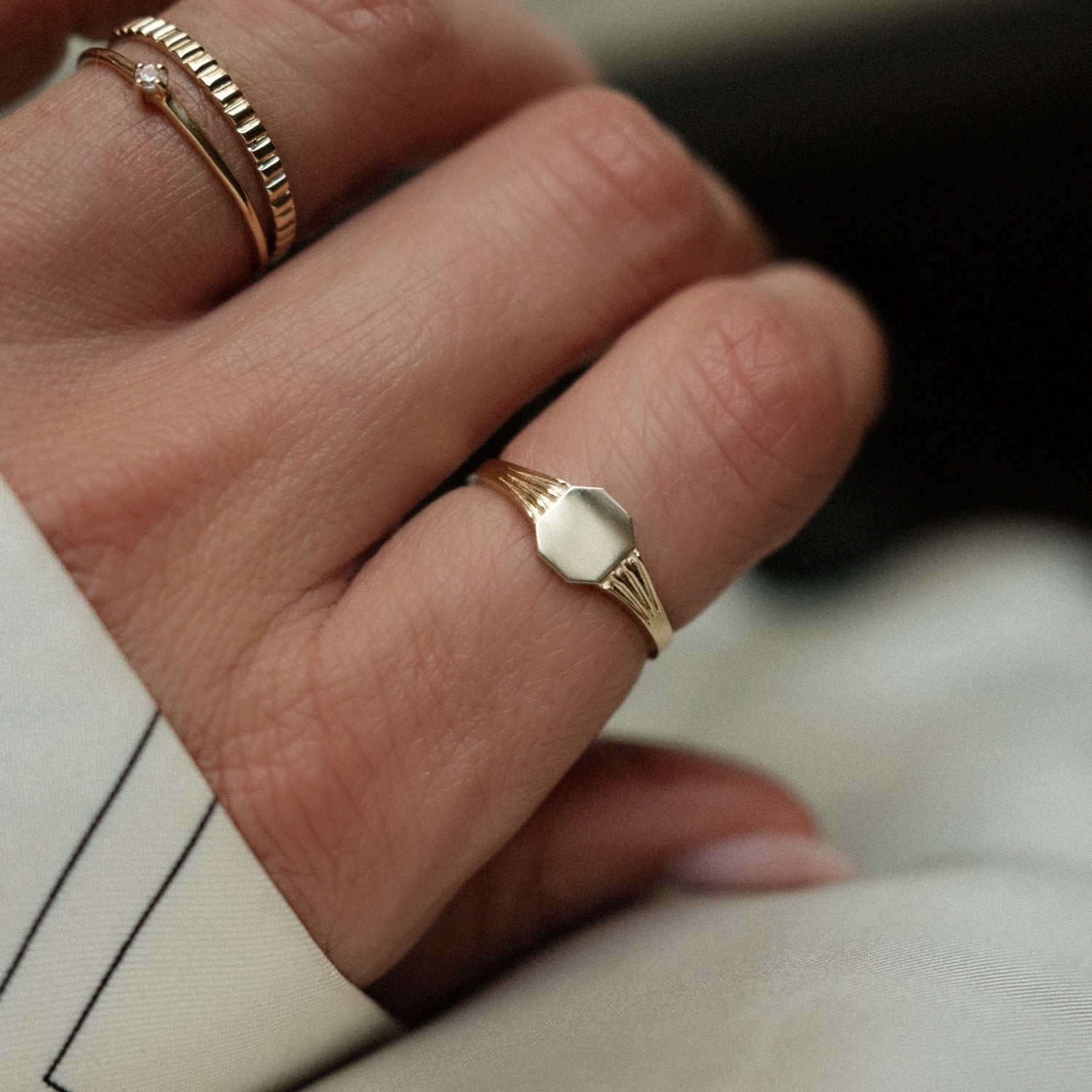 Gedetailleerde zegelring