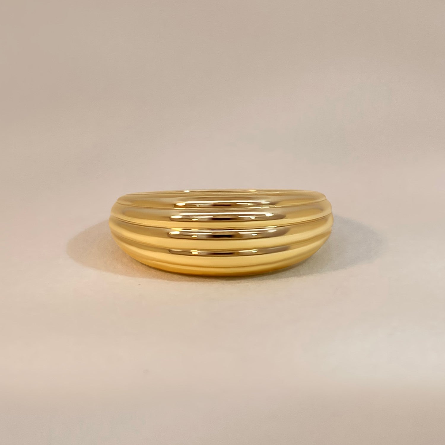 Geribbelde balloon ring