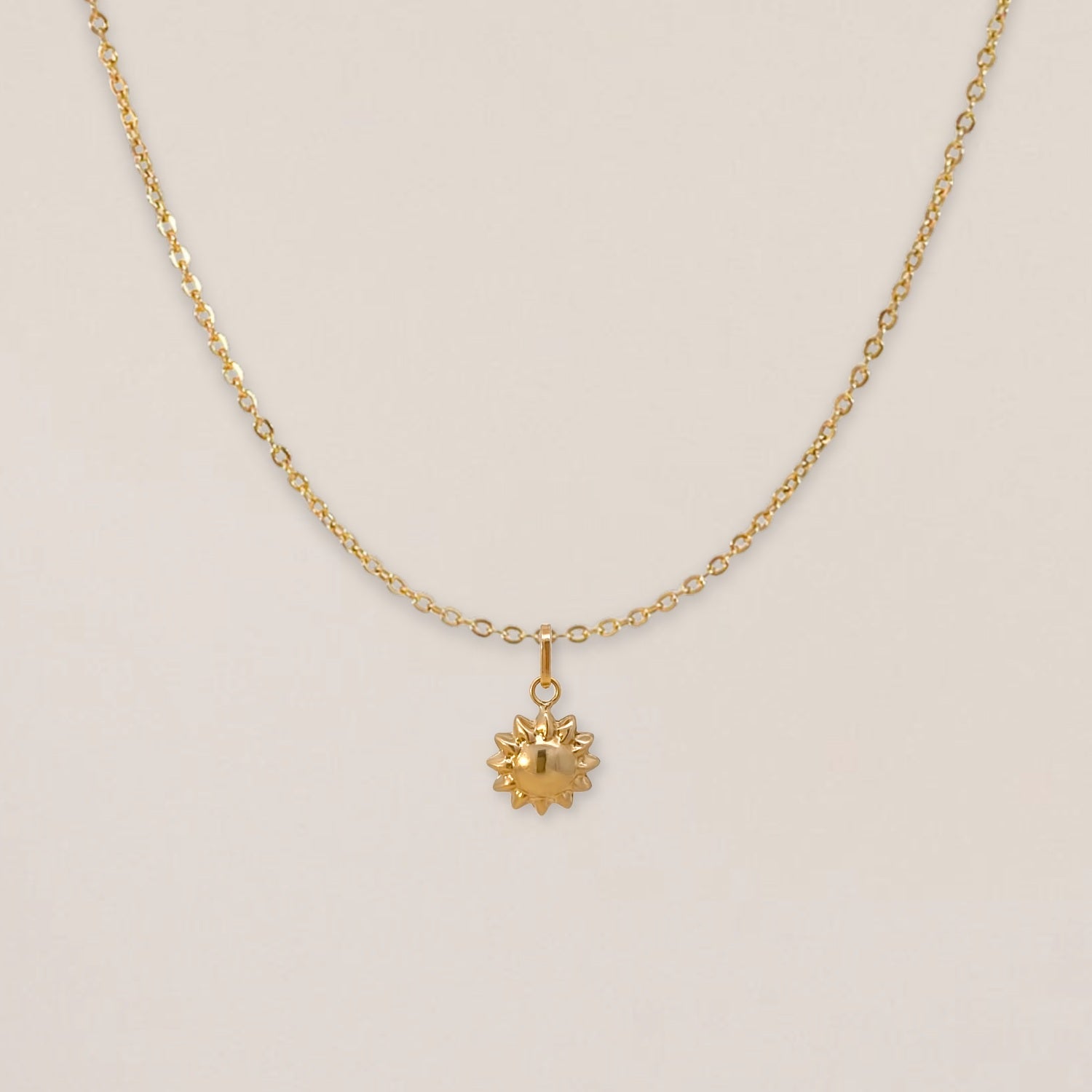 Gold Delicate Sun Necklace