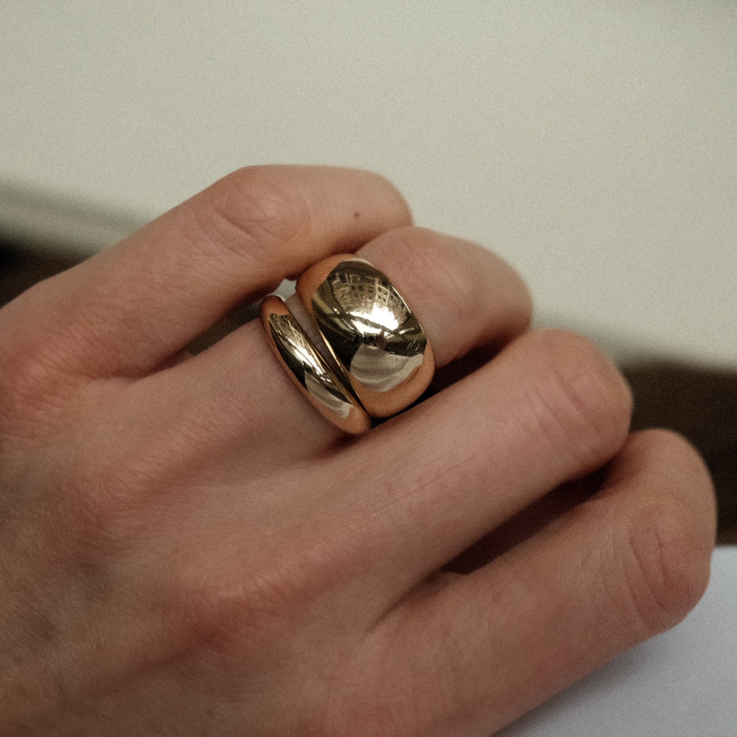 Gold Balloon Ring Stack