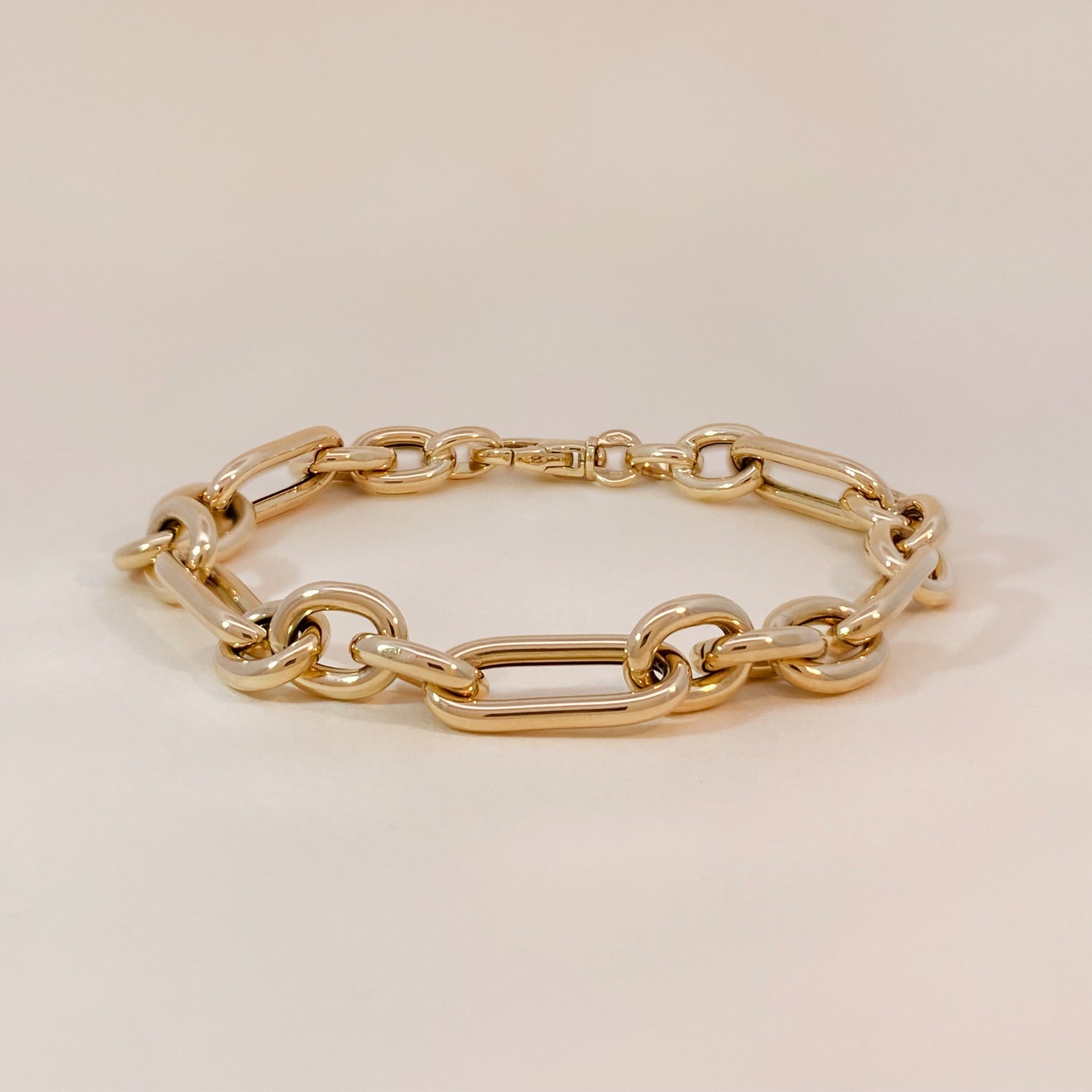 Gold Unique Bold Chain Bracelet