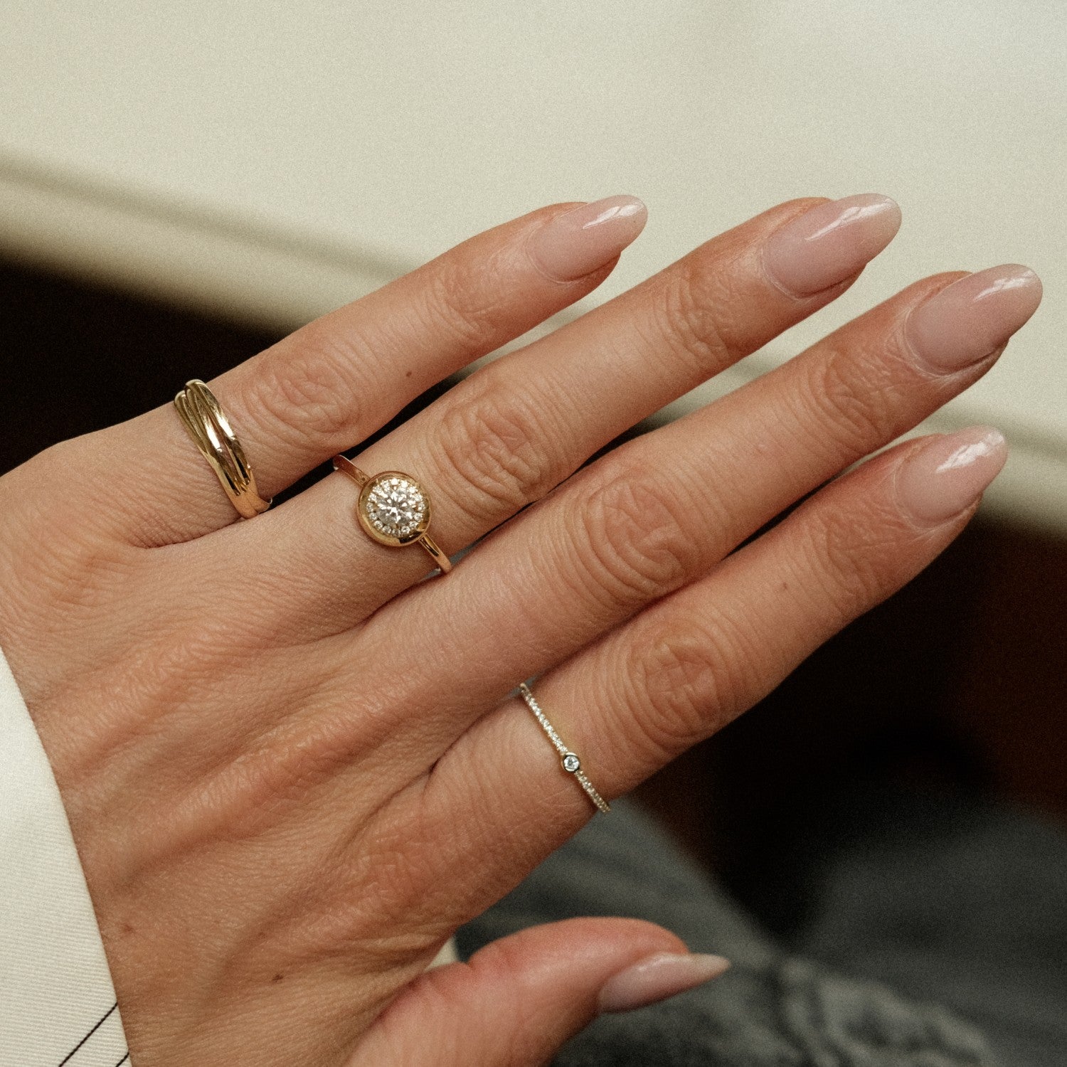 Gold ring stack