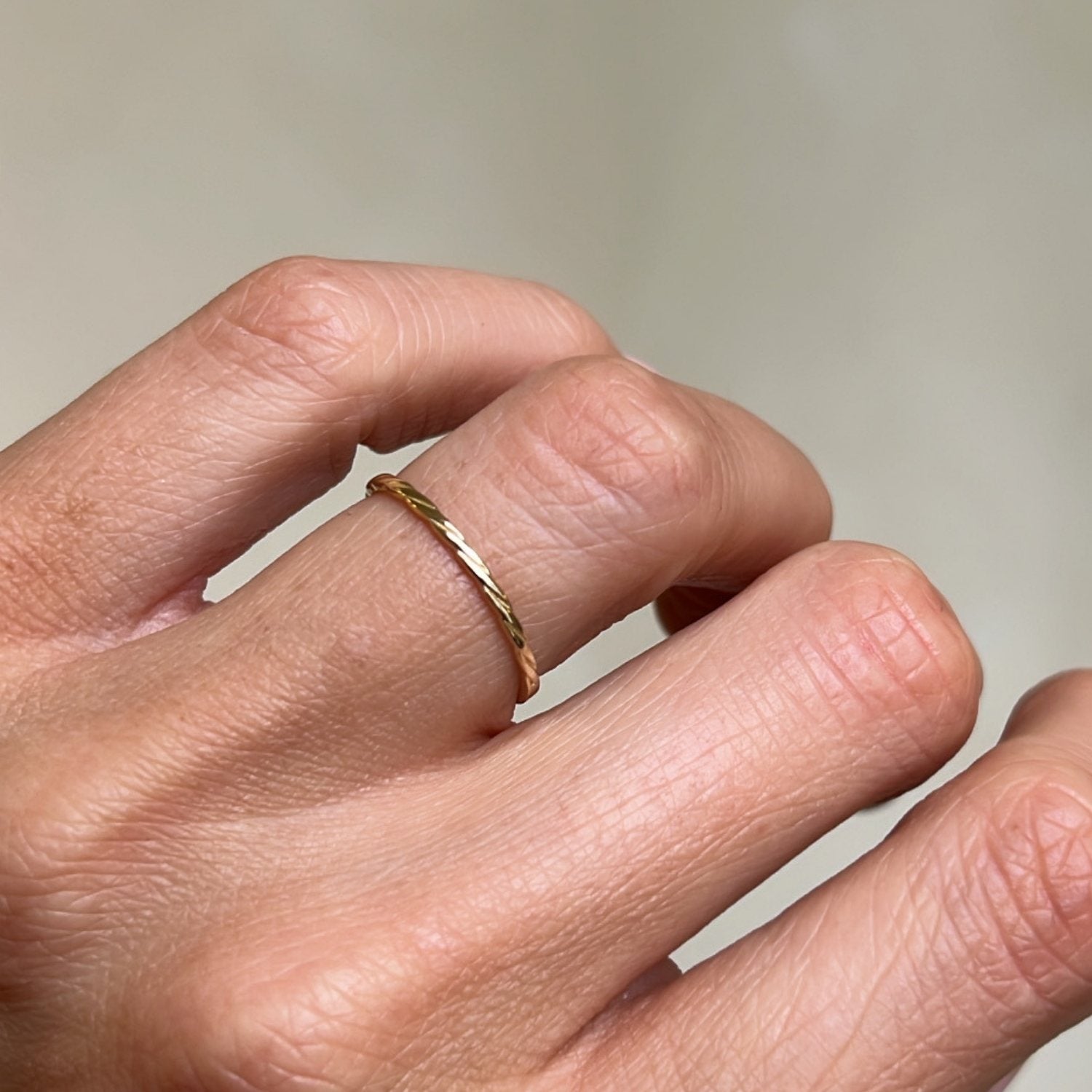 Golden Twist Ring