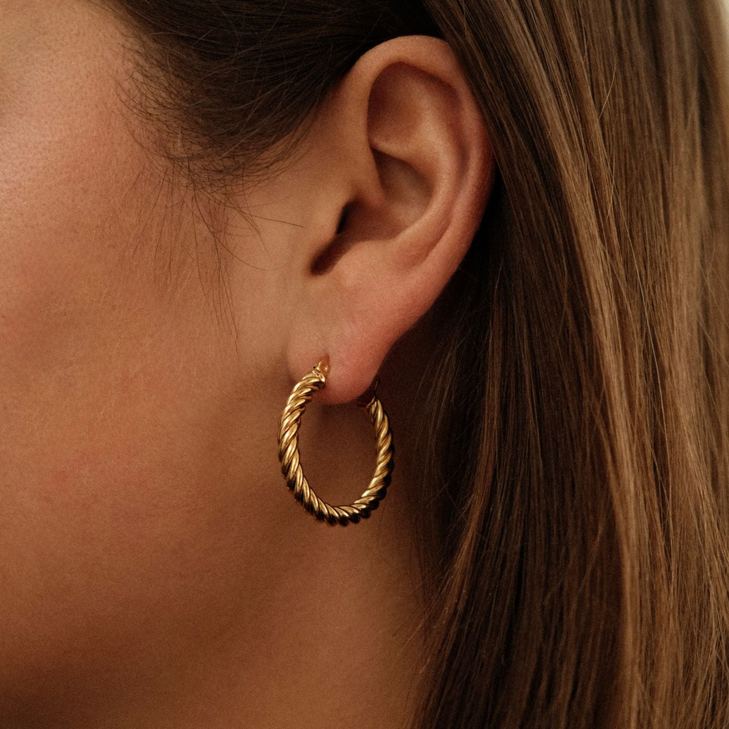 Goud Twisted Hoops