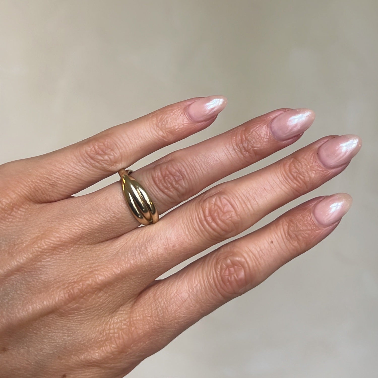 Gouden Bold Trio Ring