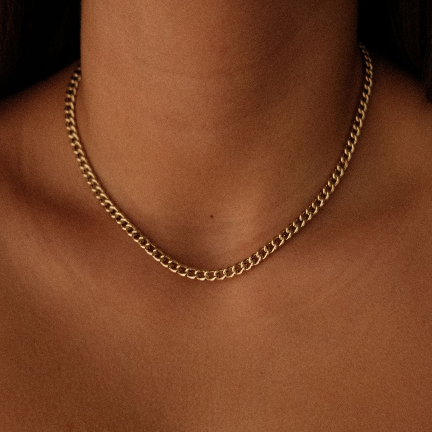 Gouden Chunky Ketting met Gourmet Schakels