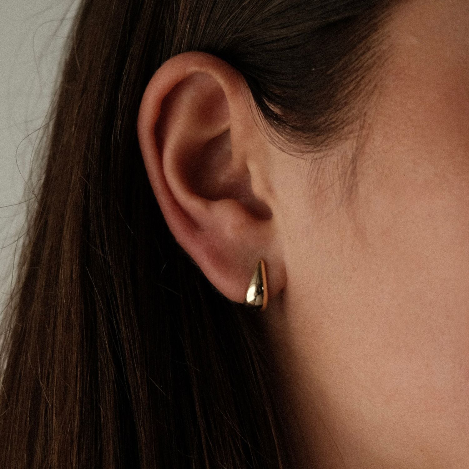 Gouden Druppel Oorbellen