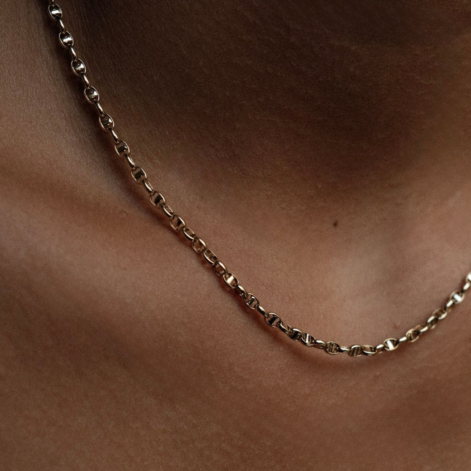 Gouden Ketting met Anker Schakel