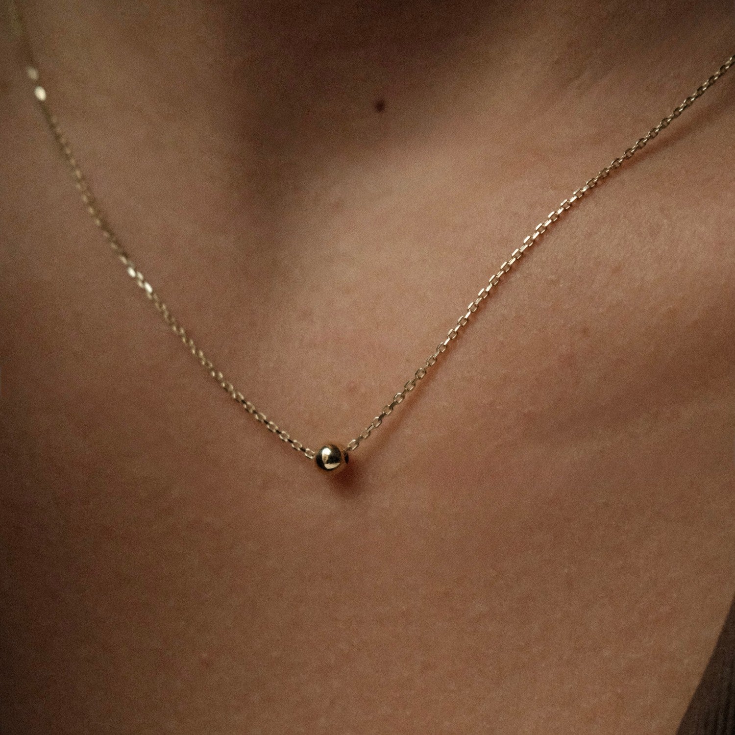 Gouden Ketting met Bolletje