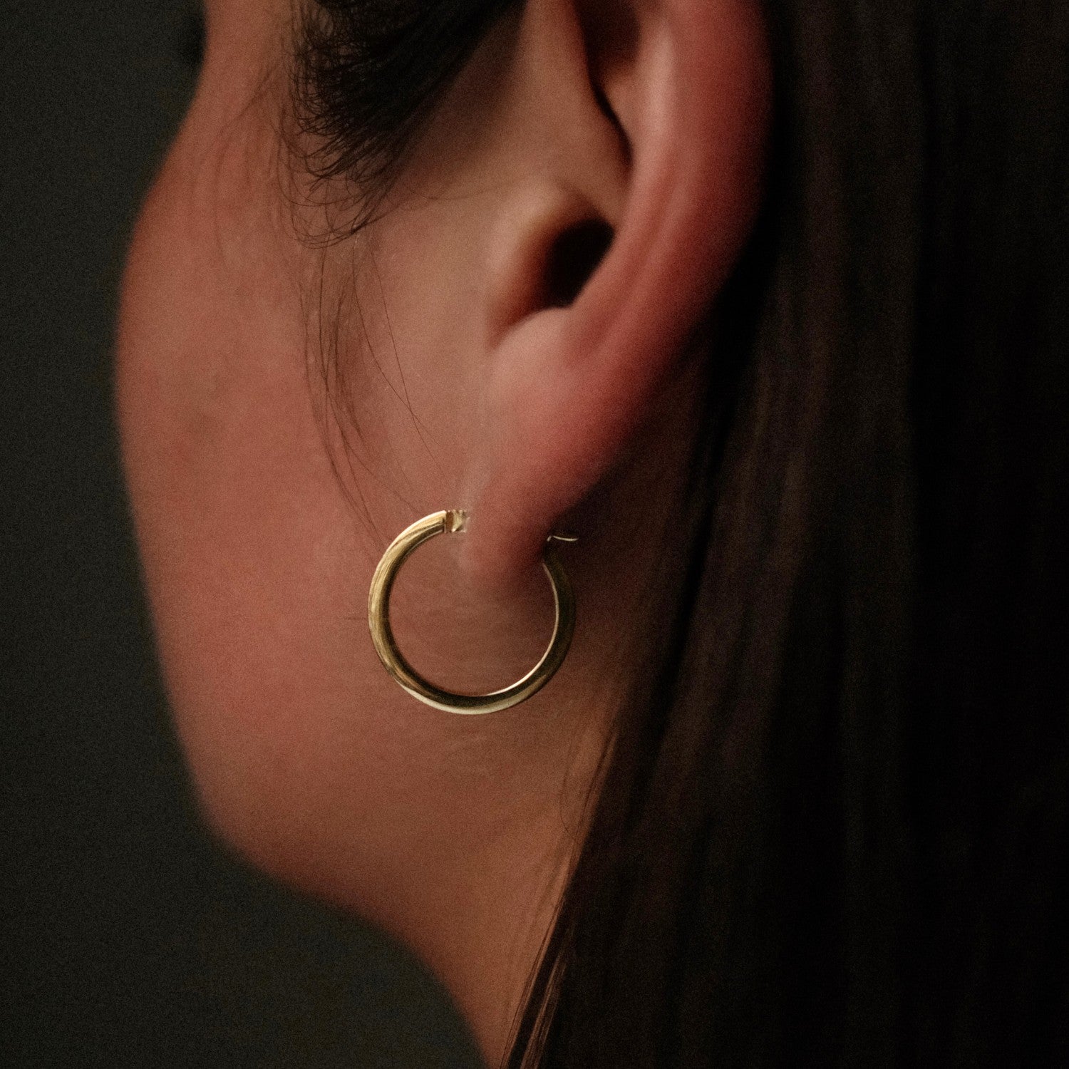 Gouden chunky hoops m