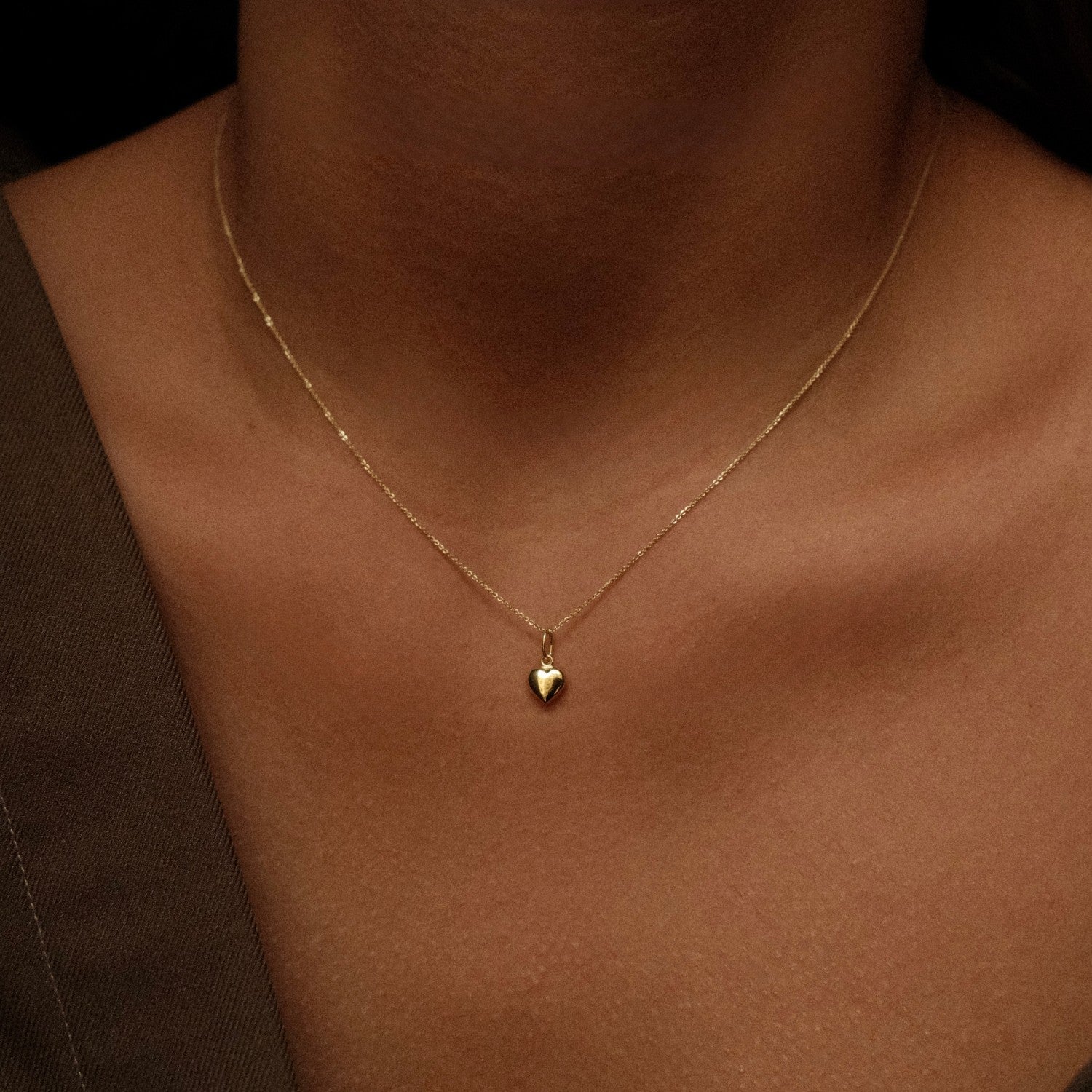 Gouden ketting met hartje