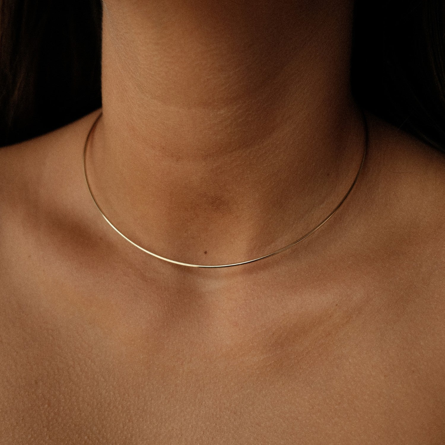 Gouden spang collier