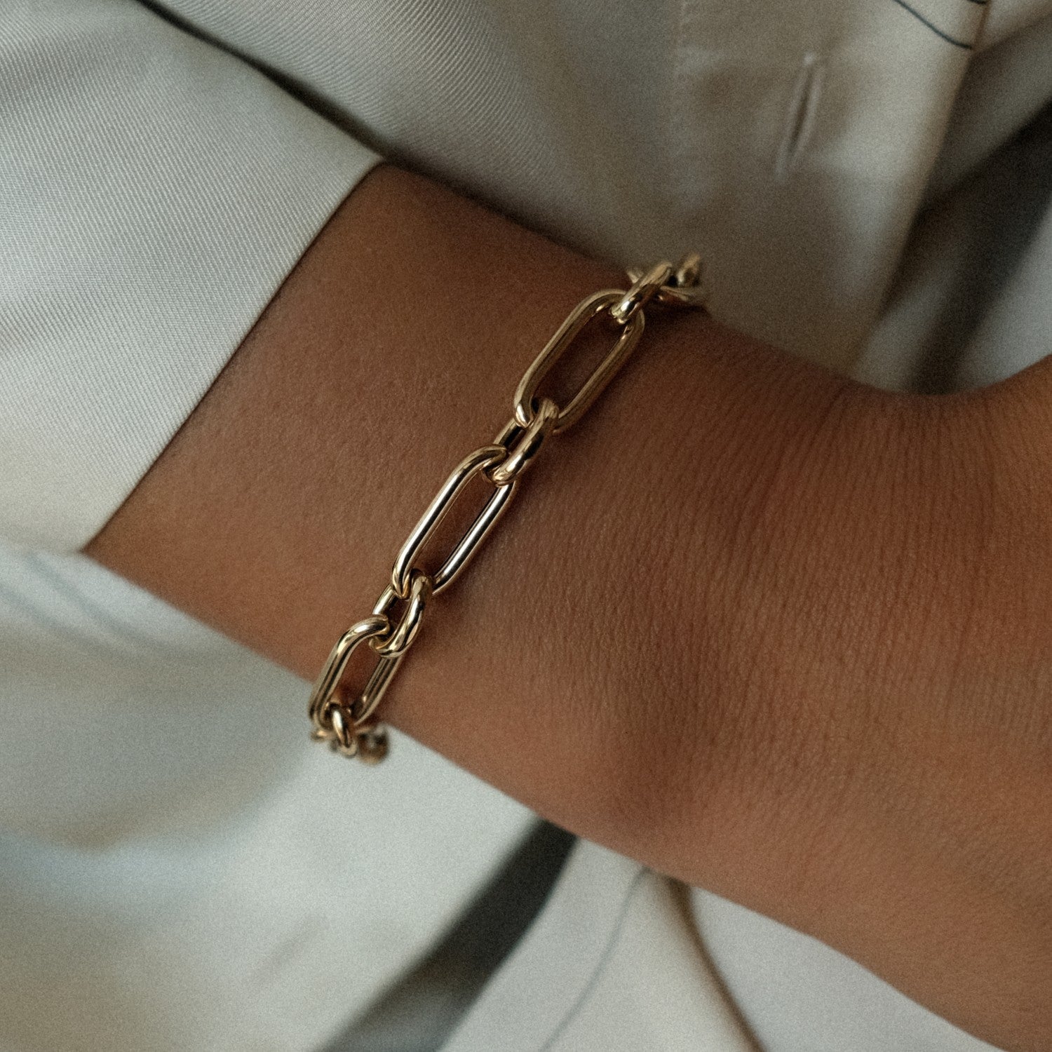 Gouden statement armband