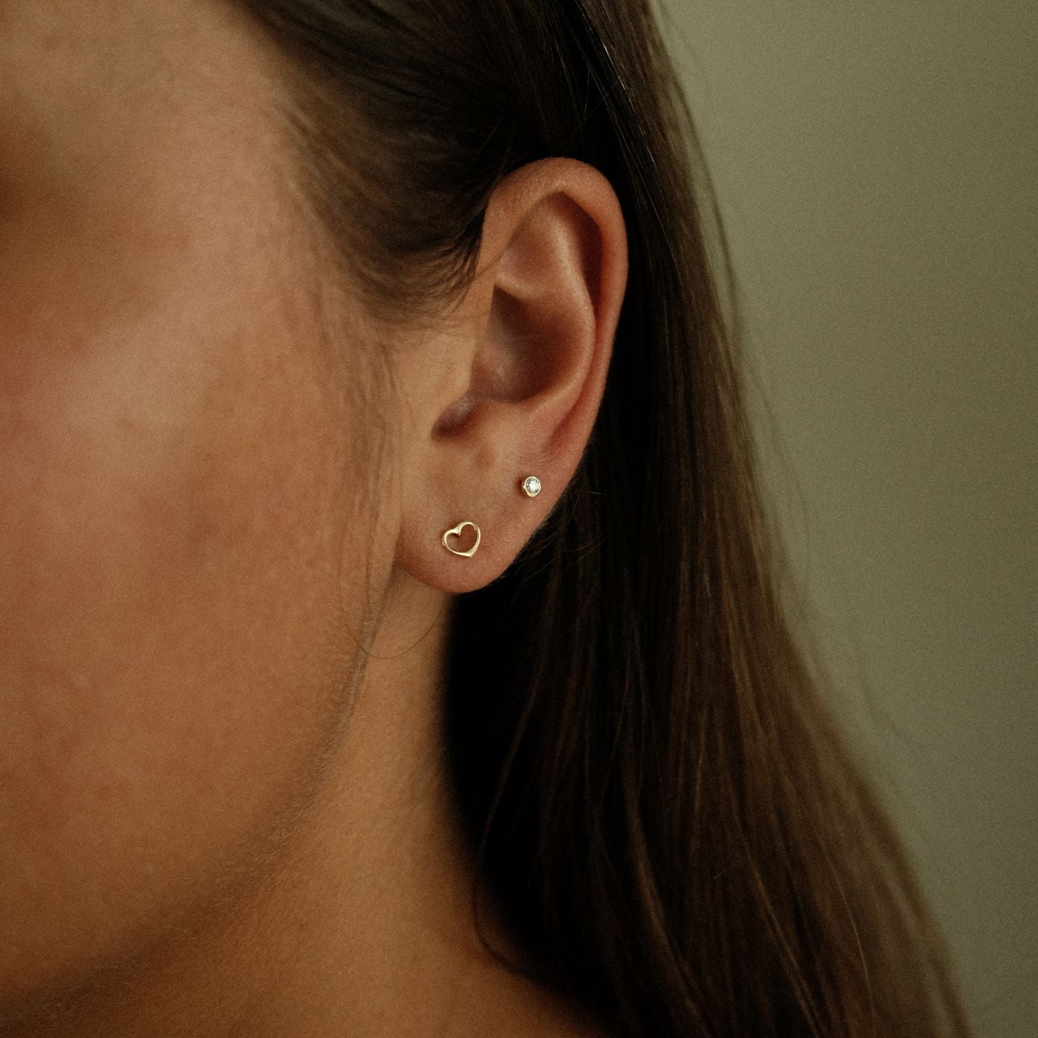 Hart knopjes 14k goud