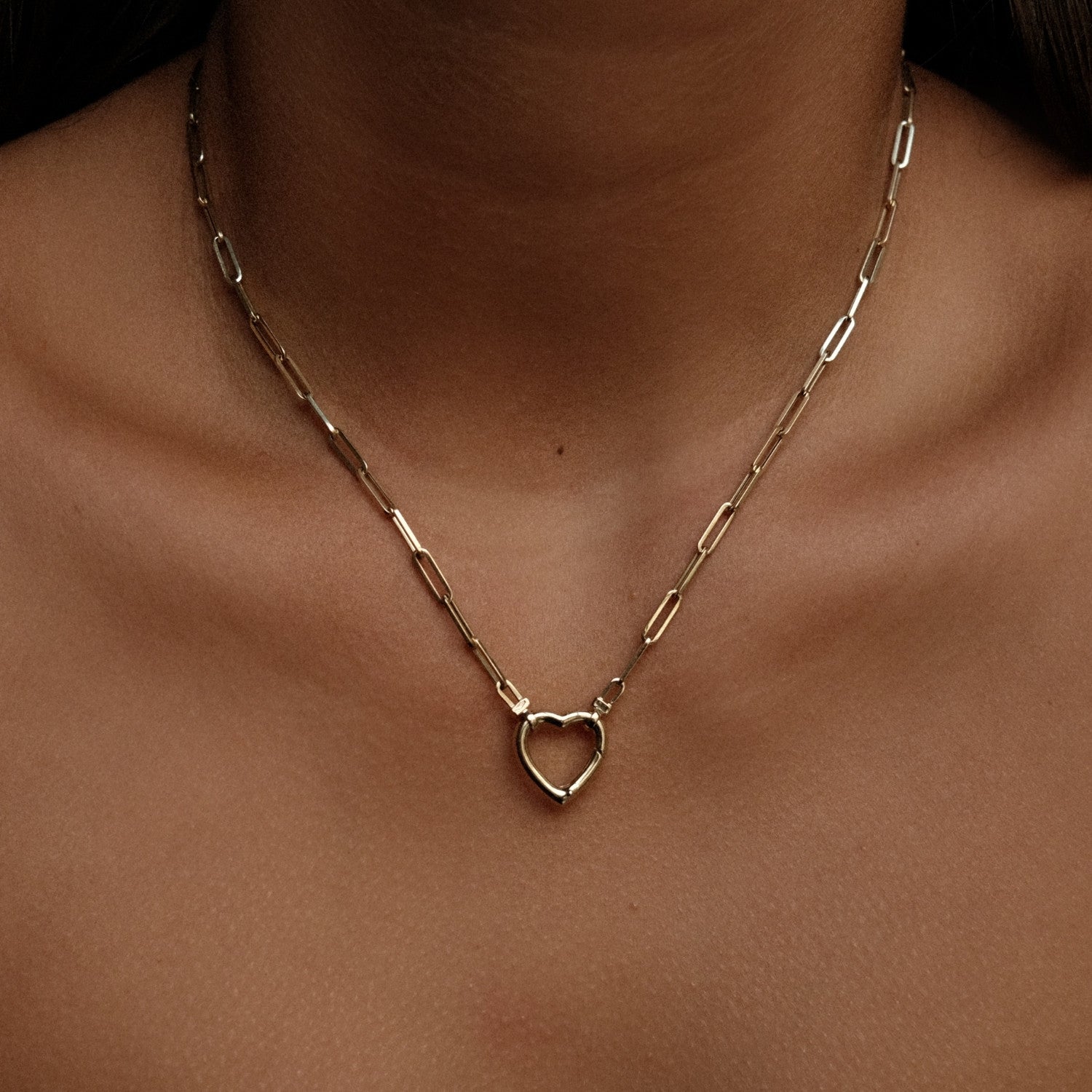 Heart Connector with Paperclip String